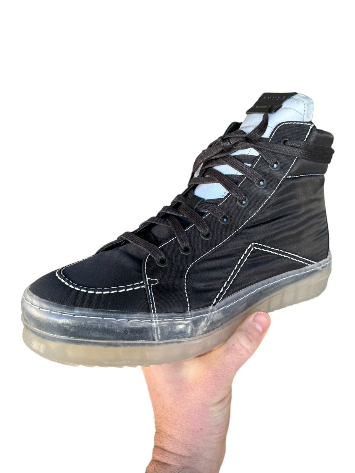 Rhude V1 Black Hi Translucent Sole Size US 9 / EU 42 - 2 Thumbnail