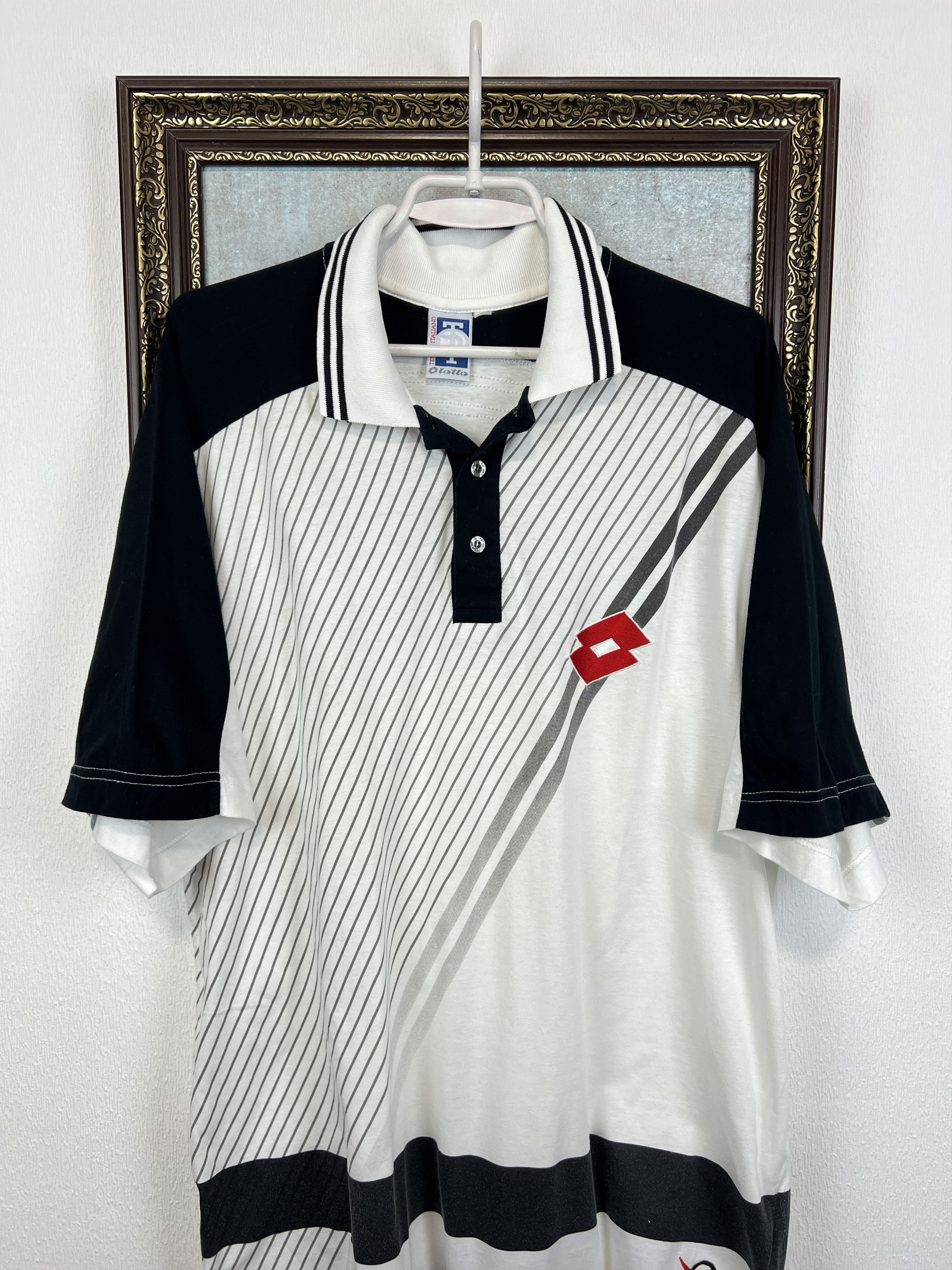 Lotto Sport Vintage 90's Lotto Boris Becker Tennis Shirt Jersey Trikot Size US XL / EU 56 / 4 - 2 Thumbnail