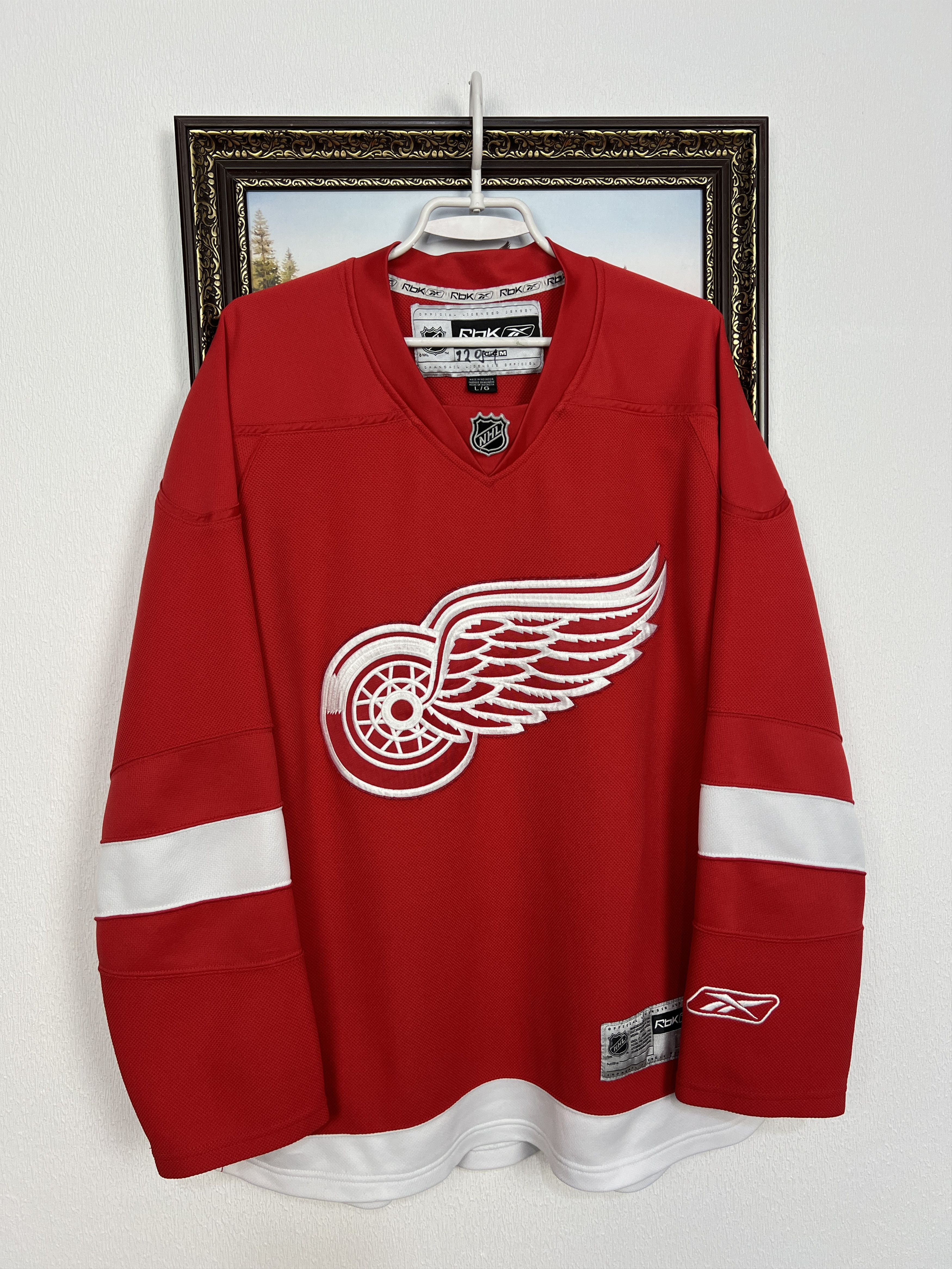 Reebok Vintage Reebok Detroit Red Wings Ice Hocket NHL Jersey Rare Size US L / EU 52-54 / 3 - 1 Thumbnail