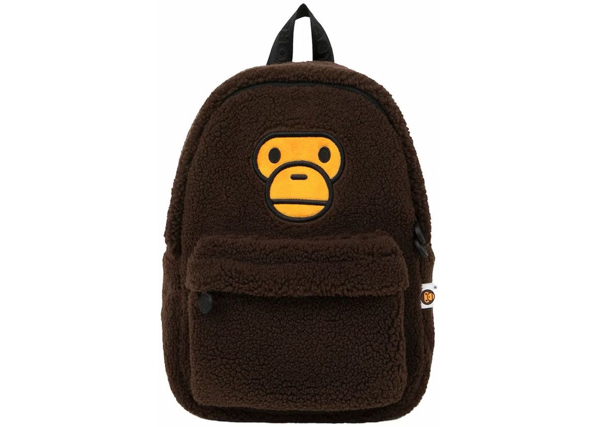 Bape Bape Baby Milo Brown Fuzzy Backpack Size ONE SIZE - 1 Thumbnail
