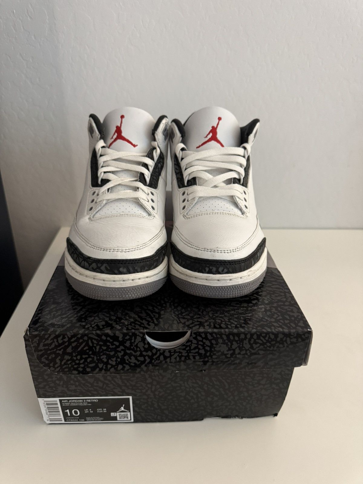 Jordan Brand Jordan 3 Retro Cement Grey Size US 10 / EU 43 - 3 Thumbnail