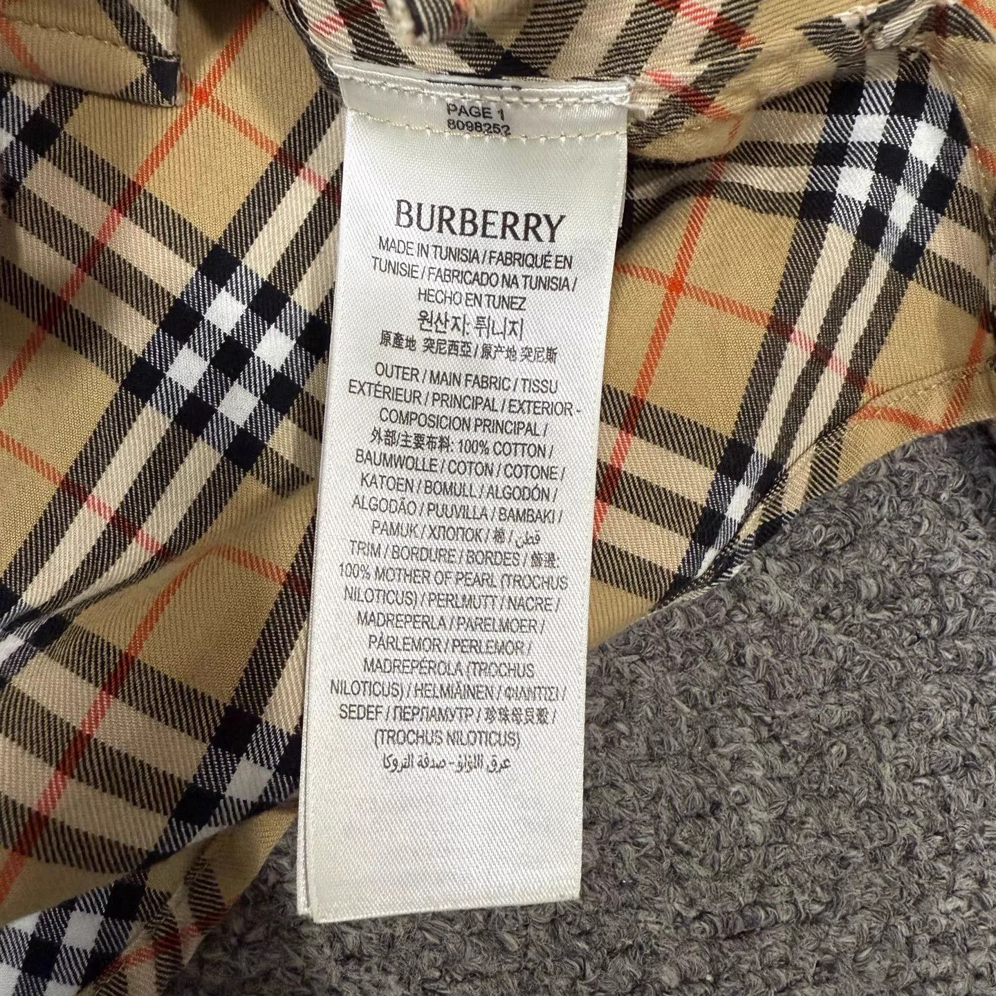 Burberry Burberry Classic Check Long Sleeve Shirt UK4 99N Size XS / US 0-2 / IT 36-38 - 4 Thumbnail