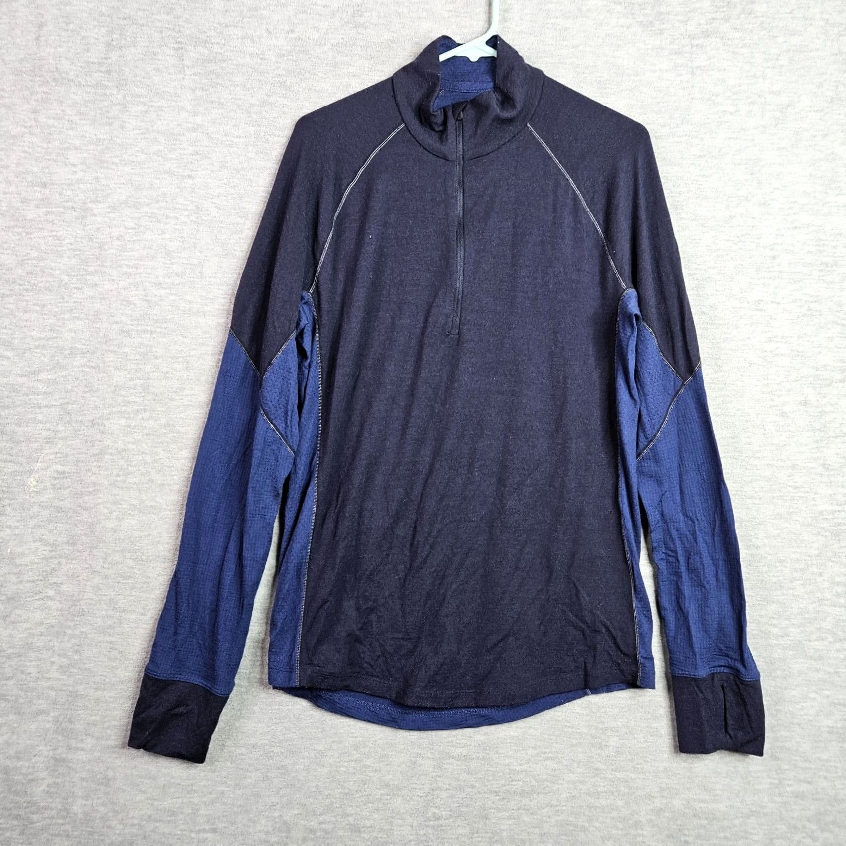 Icebreaker Icebreaker Men’s Merino 260 Zone 1/2 Zip Lightweight Pullover Blue L Shirt Mens Wool Knit Logo 1/2 Zip Size US L / EU 52-54 / 3 - 2 Thumbnail