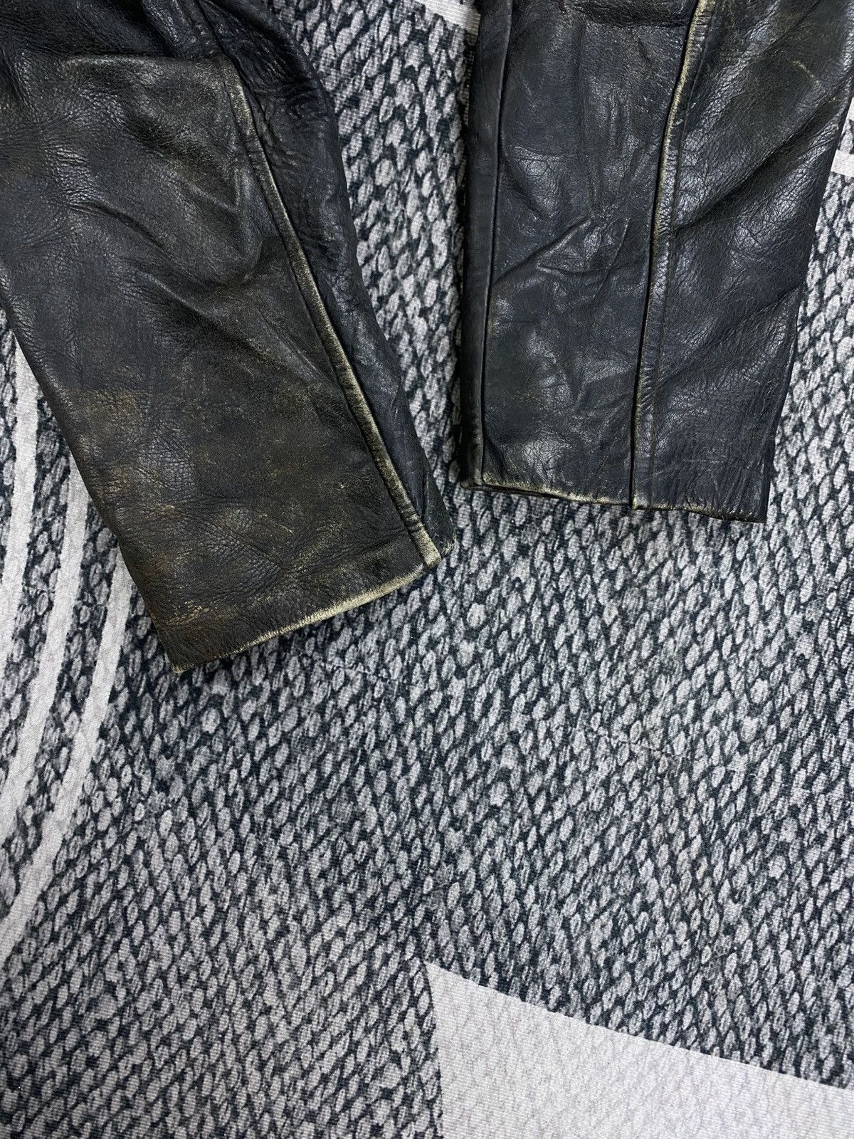 Japanese Brand Vintage Hight Class Hide Men’s Wear Zip-Up Leather Jacket Size US M / EU 48-50 / 2 - 11 Thumbnail
