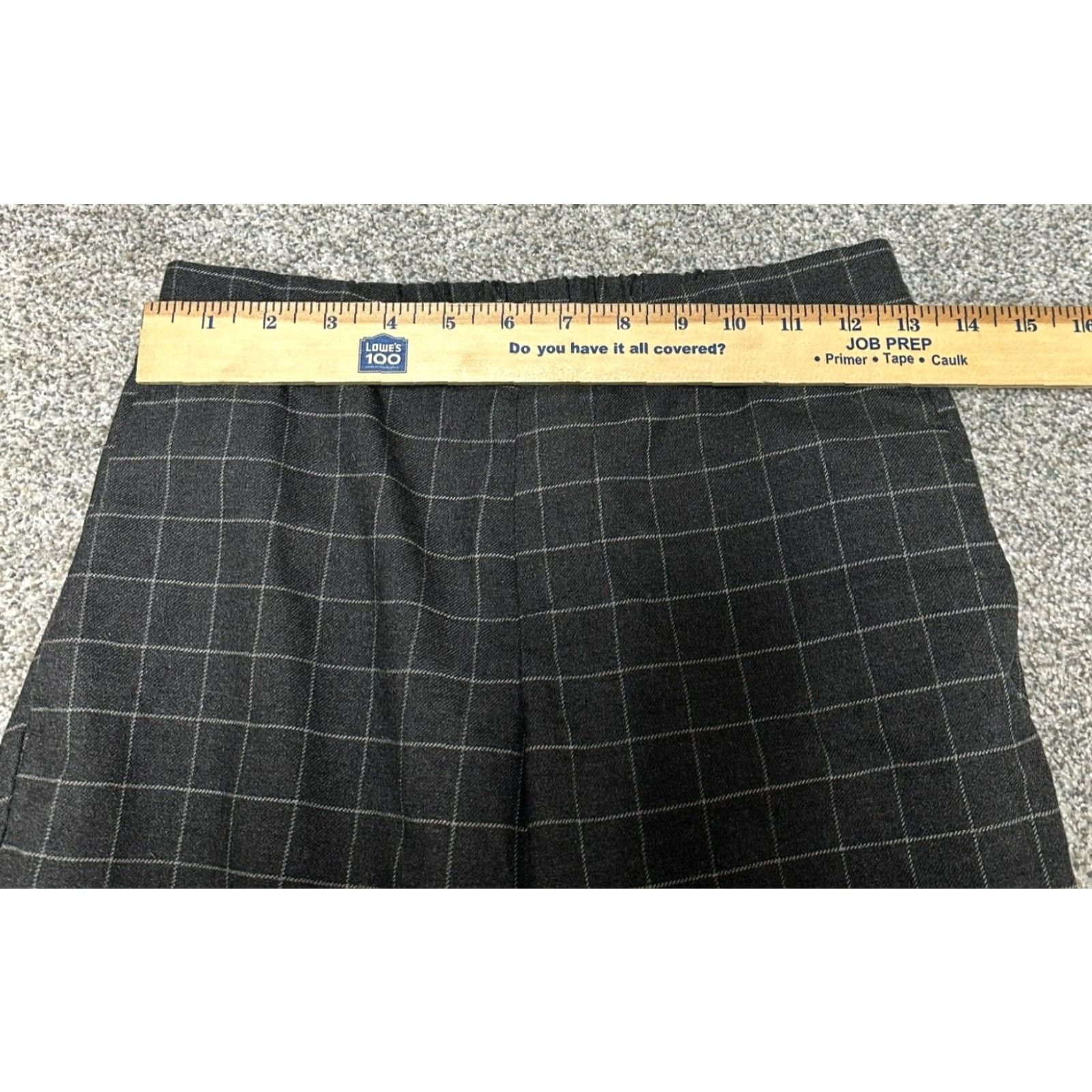 Old Navy Old Navy Pants Petite Size 2 Office Academia Preppy Plaid Windowpane Check Dress Pants Straight Leg Womens Size 26" / US 2 / IT 38 - 4 Thumbnail