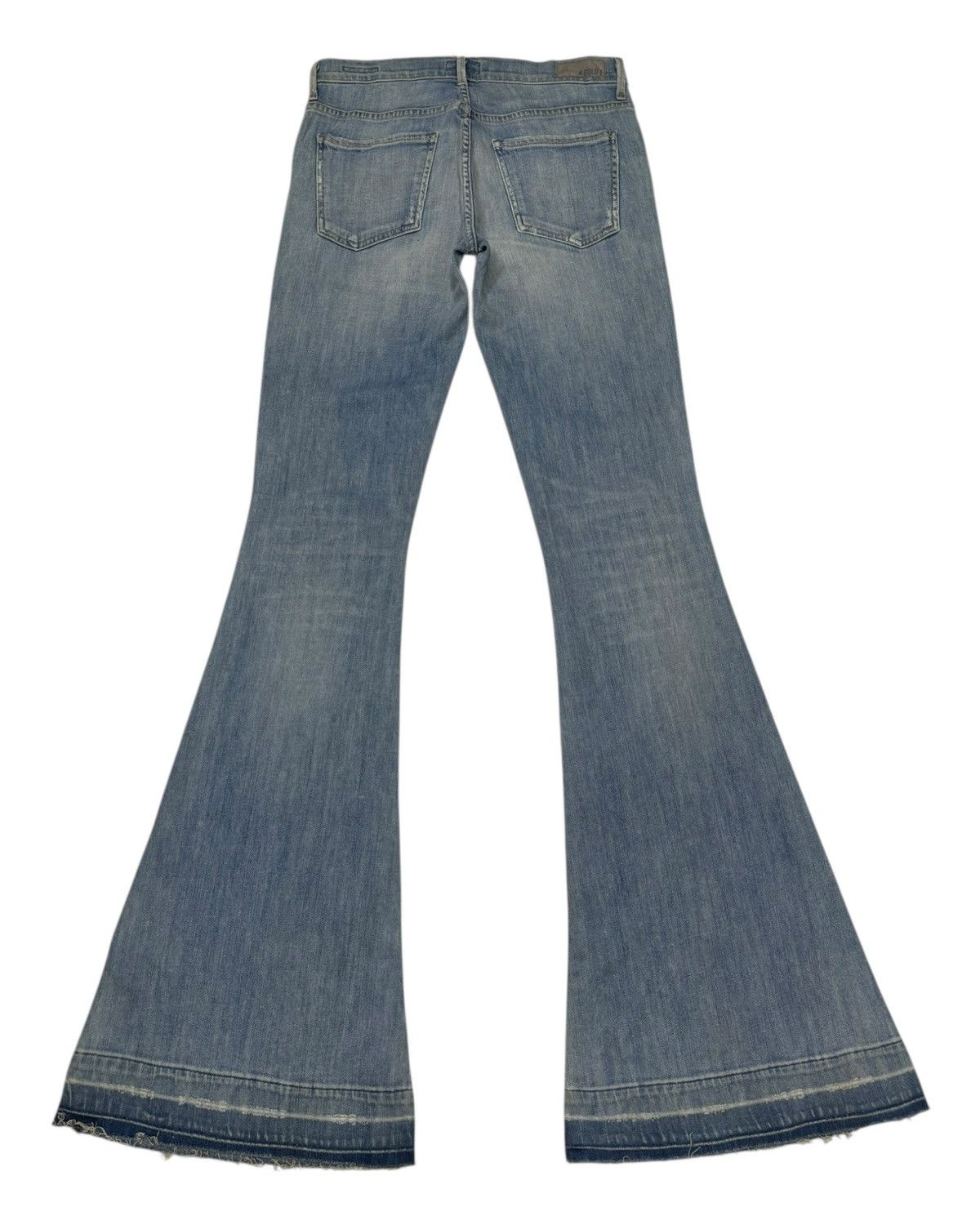 Agolde AGOLDE Denim Super Flare Jeans Distressed Denim Size US 29 - 2 Thumbnail