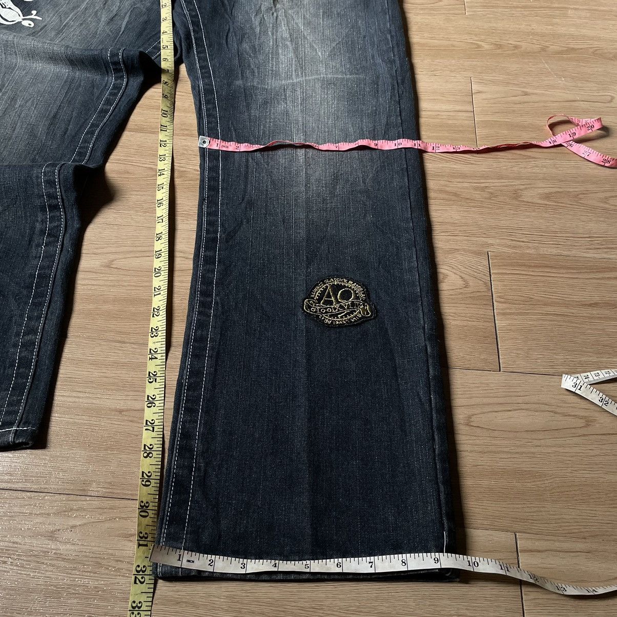 Hysteric Glamour Akademiks Patches Paint Embroidered Jnco Style Baggy Jeans Size US 34 / EU 50 - 13 Thumbnail
