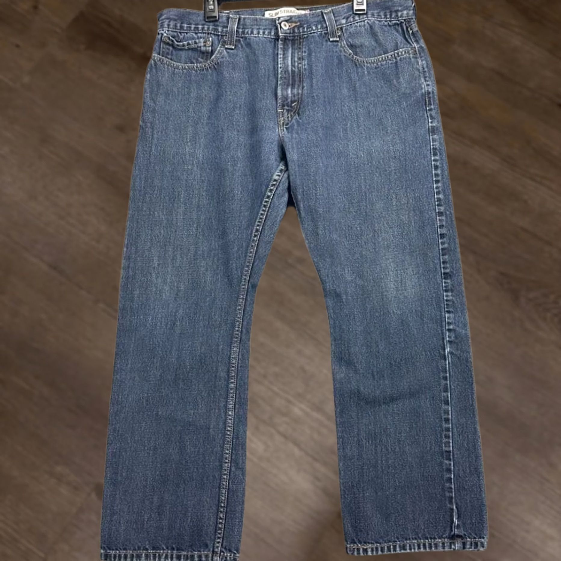 Levi's Levi's 514 Jeans Mens 38X30 Blue Slim Straight Cotton Denim Red Tab Pockets Denim Pants Straight Slim Mens 38X30 Blue Levi's 514 Jeans Mens Size US 38 / EU 54 - 1 Thumbnail