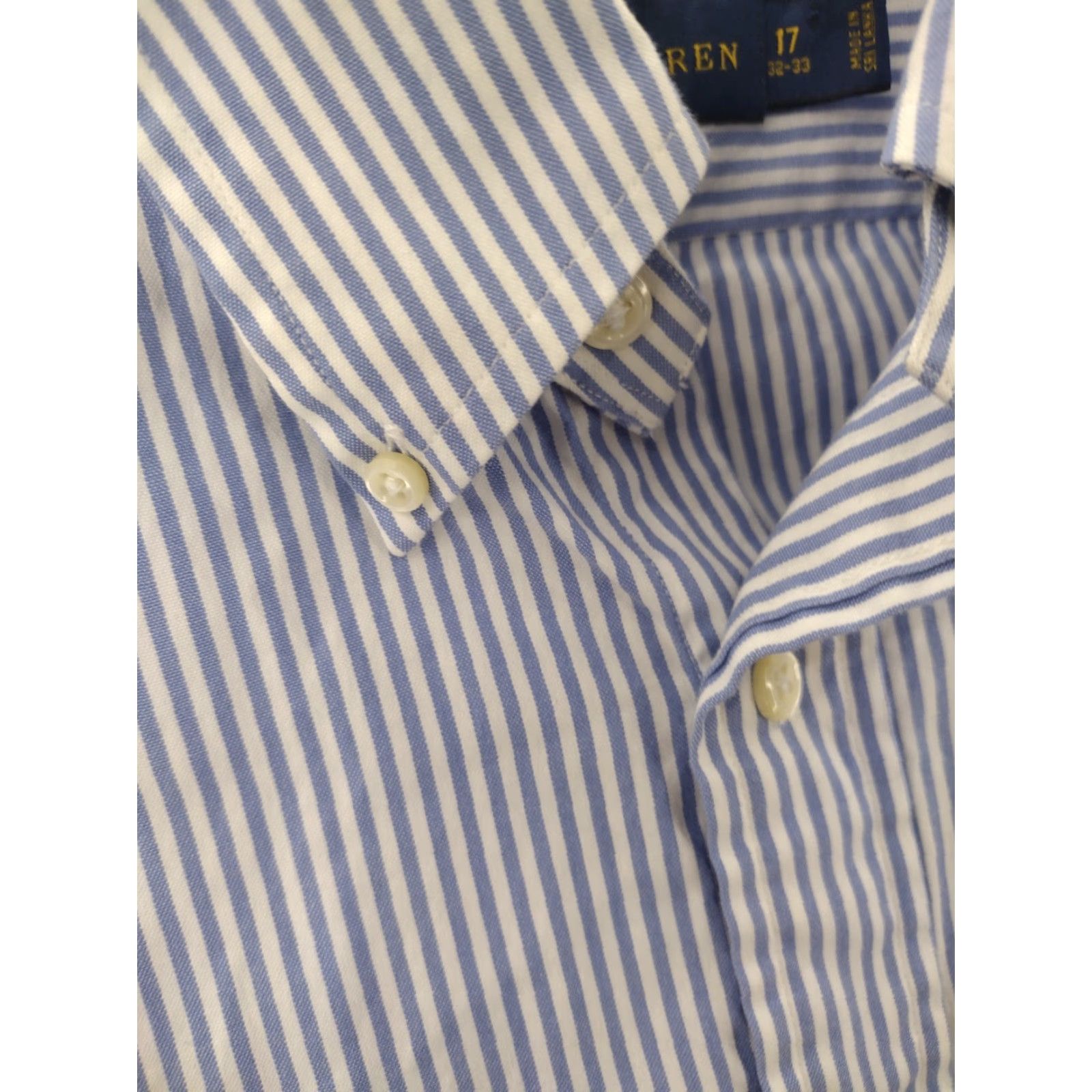 Ralph Lauren Lauren Ralph Lauren Striped Button-Down Shirt XL Classic Long Sleeve Blue Multicolor Mens Size US XL / EU 56 / 4 - 6 Thumbnail