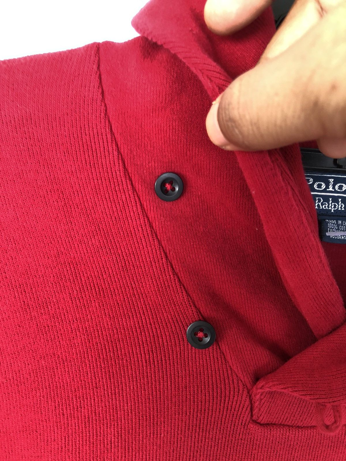 Polo Ralph Lauren Vintage POLO Ralph Lauren Shawl Collar Sweater Size US L / EU 52-54 / 3 - 8 Thumbnail