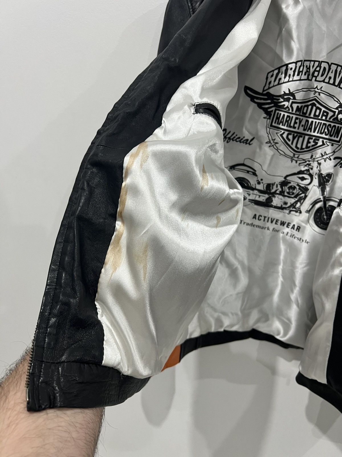 Harley Davidson × Vintage 🩸RARE🩸Harley Davidson Vintage Leather Jacket Size US M / EU 48-50 / 2 - 15 Thumbnail