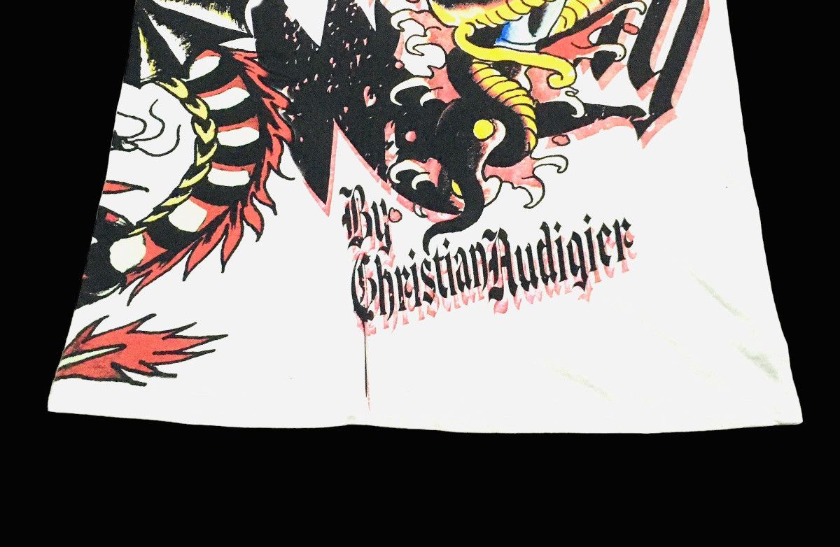 Christian Audigier Rare Design Vintage Brand Ed Hardy Full Print T-shirt 2000s Size US L / EU 52-54 / 3 - 5 Thumbnail