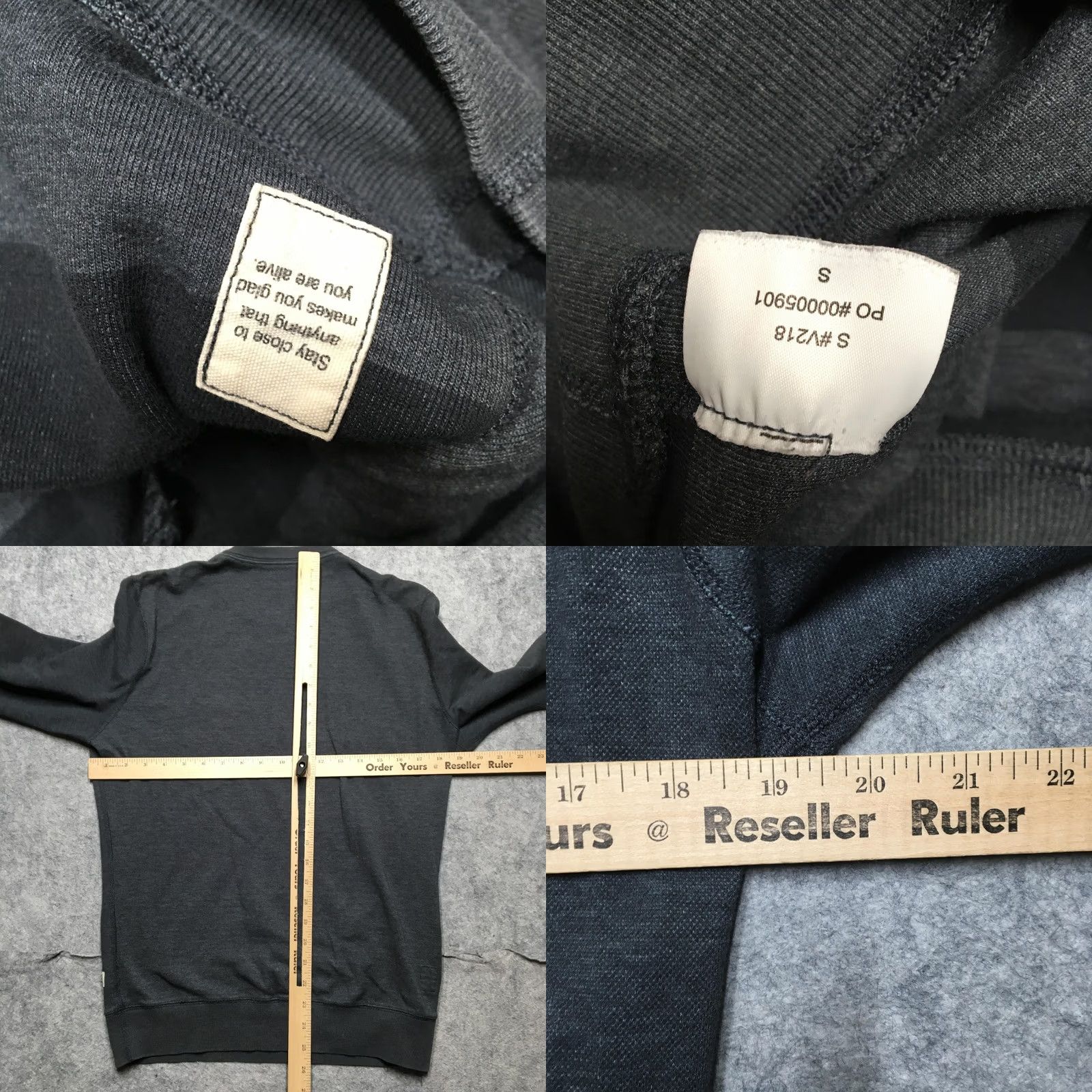 Vuori Vuori Sweatshirt Men Small Blue Crewneck Pullover Pockets Zipper Logo Regular Fit Winter Vintage: No Size US S / EU 44-46 / 1 - 8 Thumbnail