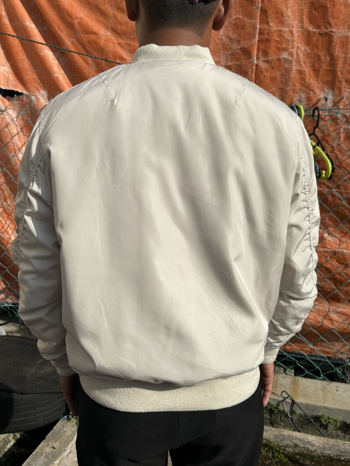 Old Navy Japanese Brand NAVY Bomber Jacket Size US M / EU 48-50 / 2 - 4 Thumbnail