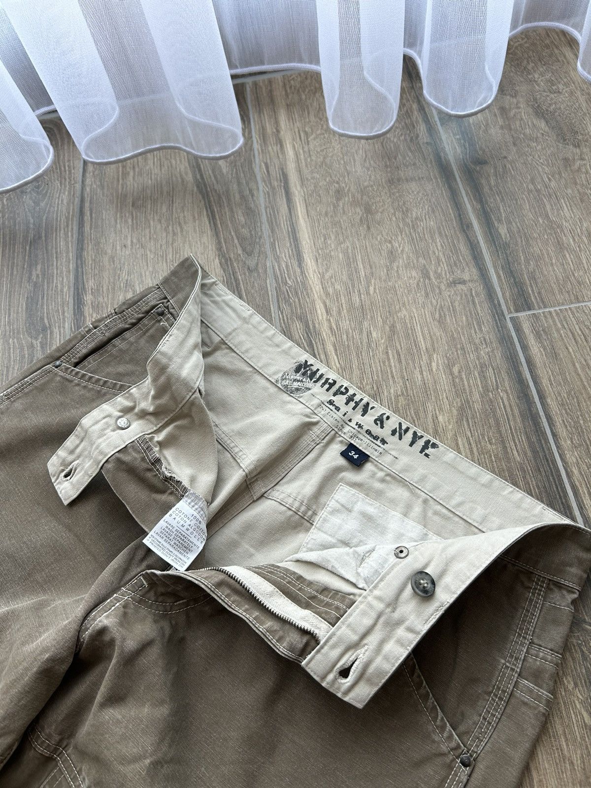 Japanese Brand × Vintage Vintage Murphy&Nyc Double knee baggy mens pants japenese Size US 34 / EU 50 - 4 Thumbnail