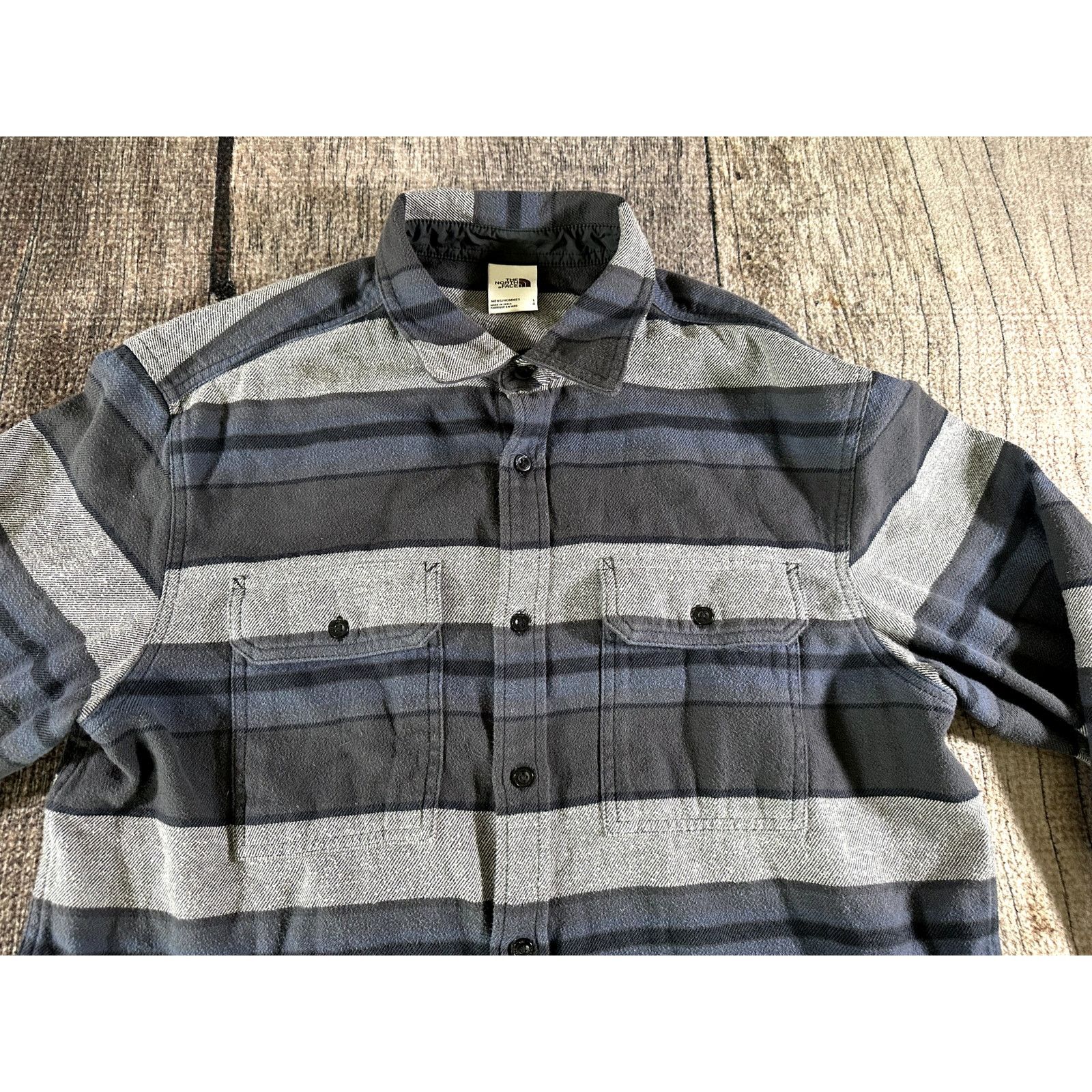 The North Face The North Face Arroyo Flannel Button Up Shirt Striped Mens L Size US L / EU 52-54 / 3 - 2 Thumbnail
