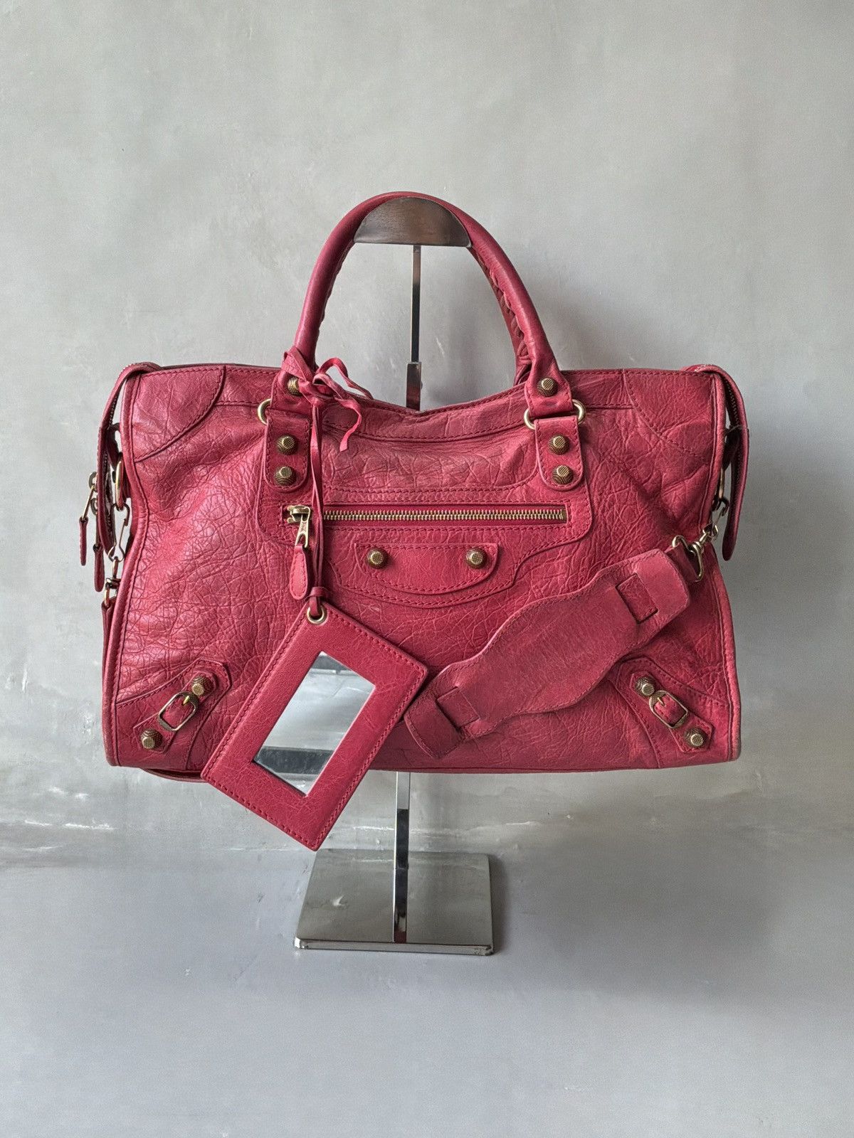 Balenciaga Balenciaga - Classic City Pink Lambskin Bag Size ONE SIZE - 1 Thumbnail