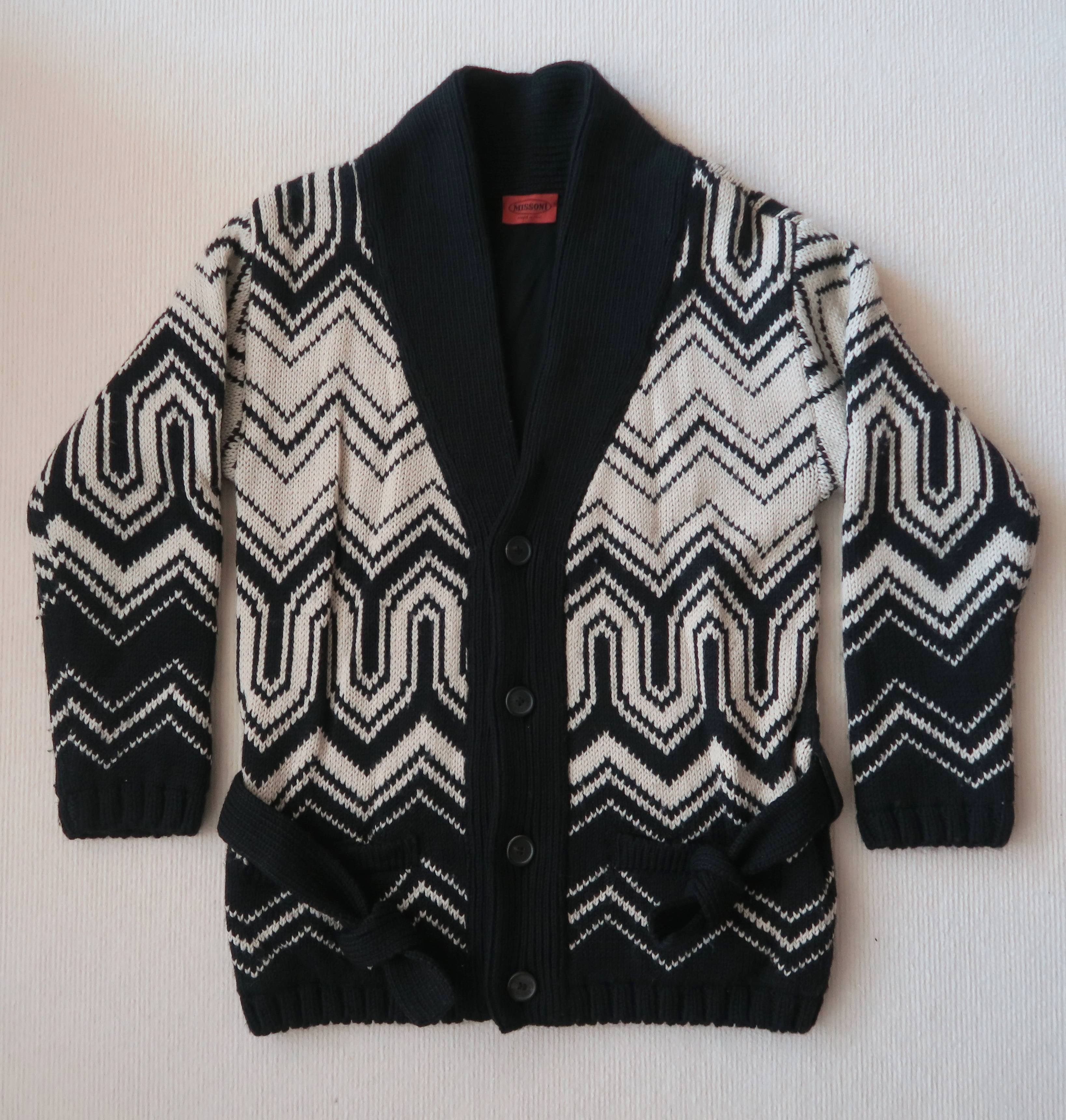 Missoni Missoni Lana Wool Zigzag Cardigan Jacket Size US M / EU 48-50 / 2 - 1 Thumbnail