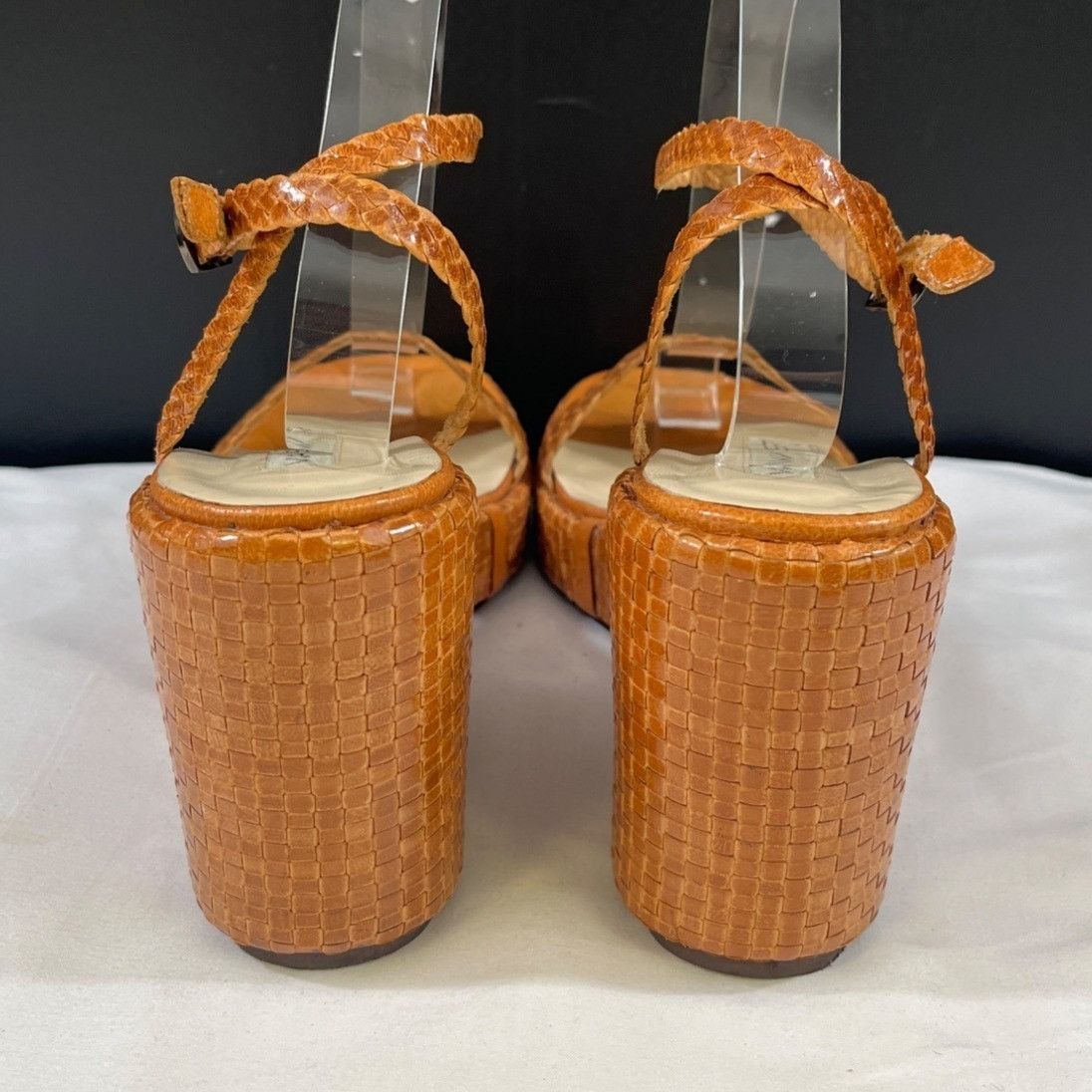 Other Via Spiga Women's Tan Woven Shoes/Heels Size 10M SKU 5580 Size US 10 / IT 40 - 5 Thumbnail