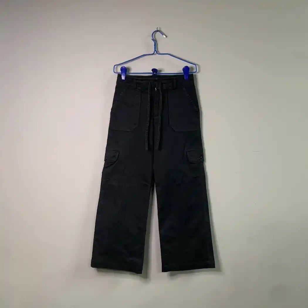 image of Black Collection Christian Aujard Japan Trousers Baggy Cargo Easy Pants W26 in Black, Men's