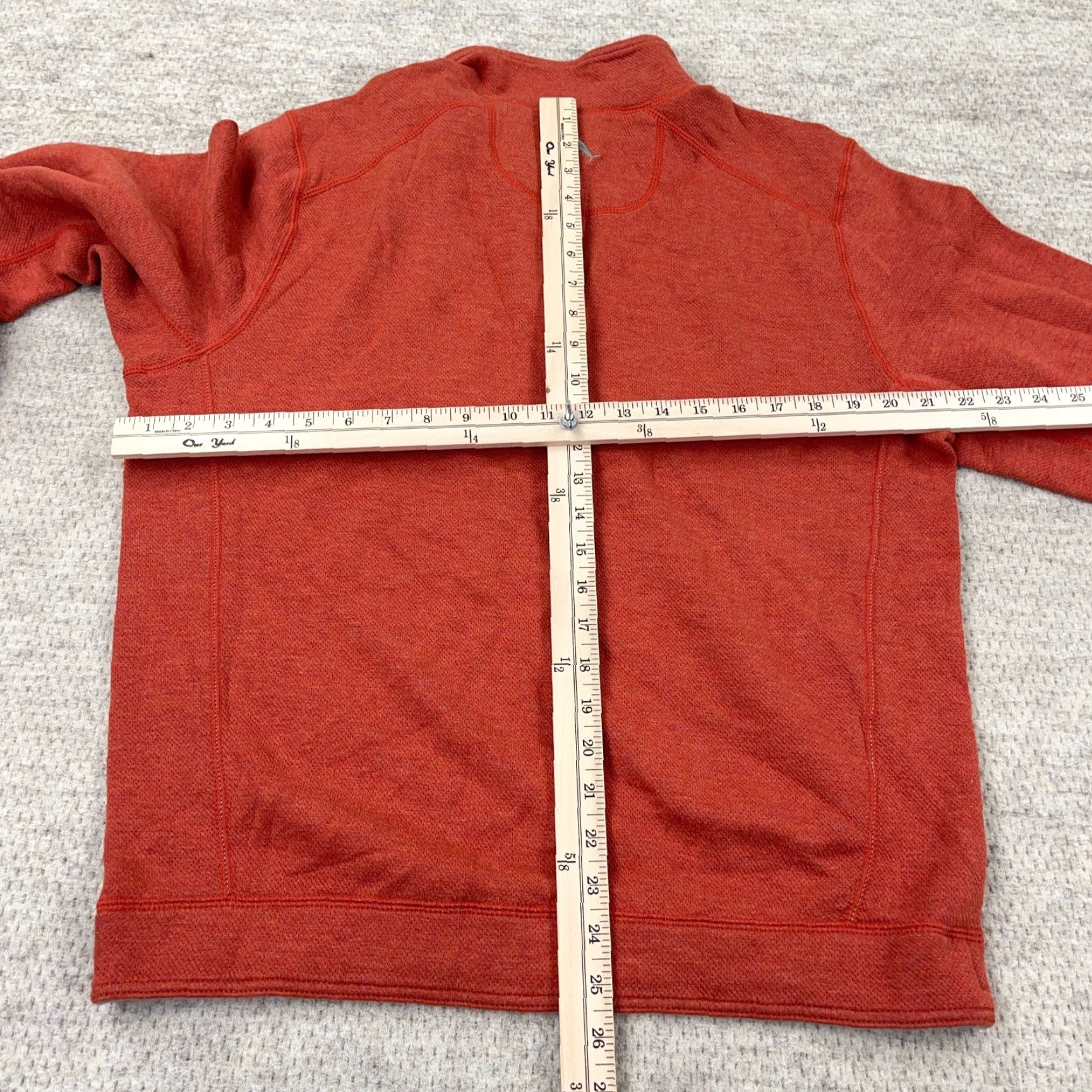 Tommy Bahama Tommy Bahama Sweater Men L Orange Gray Pullover 1/4 Zip Reversible Knit Size US L / EU 52-54 / 3 - 5 Thumbnail