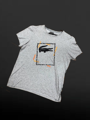 Lacoste Lacoste Sport Short Sleeve T-Shirt Casual Big Print Logo Size US L / EU 52-54 / 3 - 1 Thumbnail