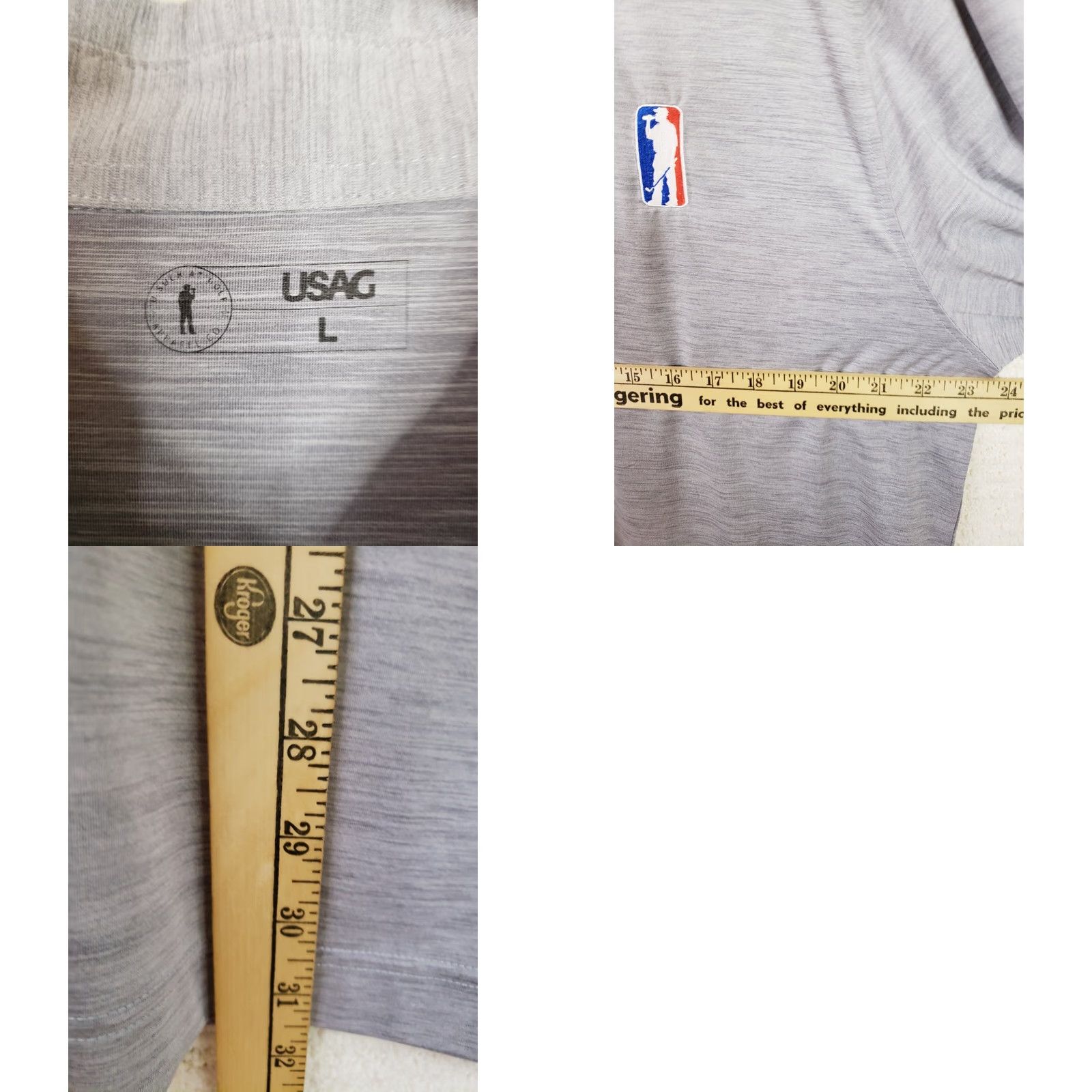 Vintage USAG Polo Shirt Men's XL Gray U Suck At Golf Lightweight Stretch USA Trim Shirt Polo Mens XL Gray USA Golf Size US XL / EU 56 / 4 - 9 Thumbnail