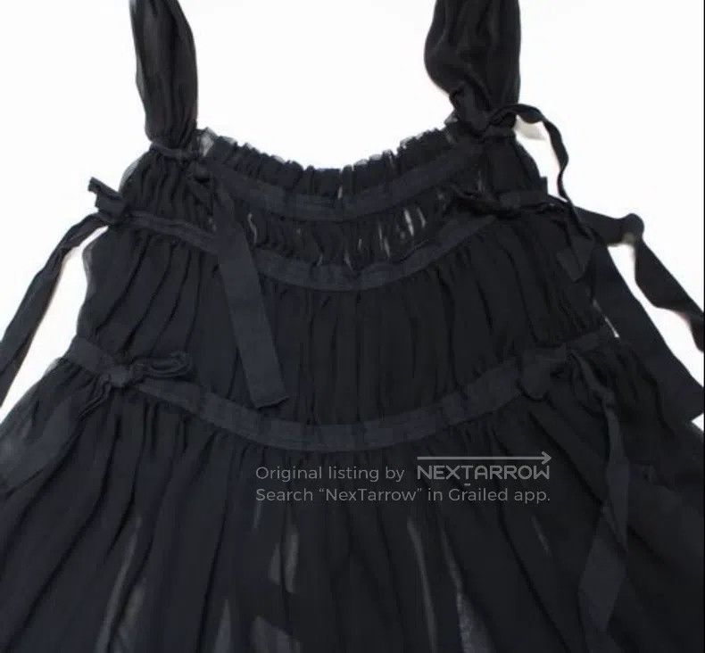 Comme des Garcons Comme Des Garcons Black Tulle Ruffled Dress Size M / US 6-8 / IT 42-44 - 3 Thumbnail