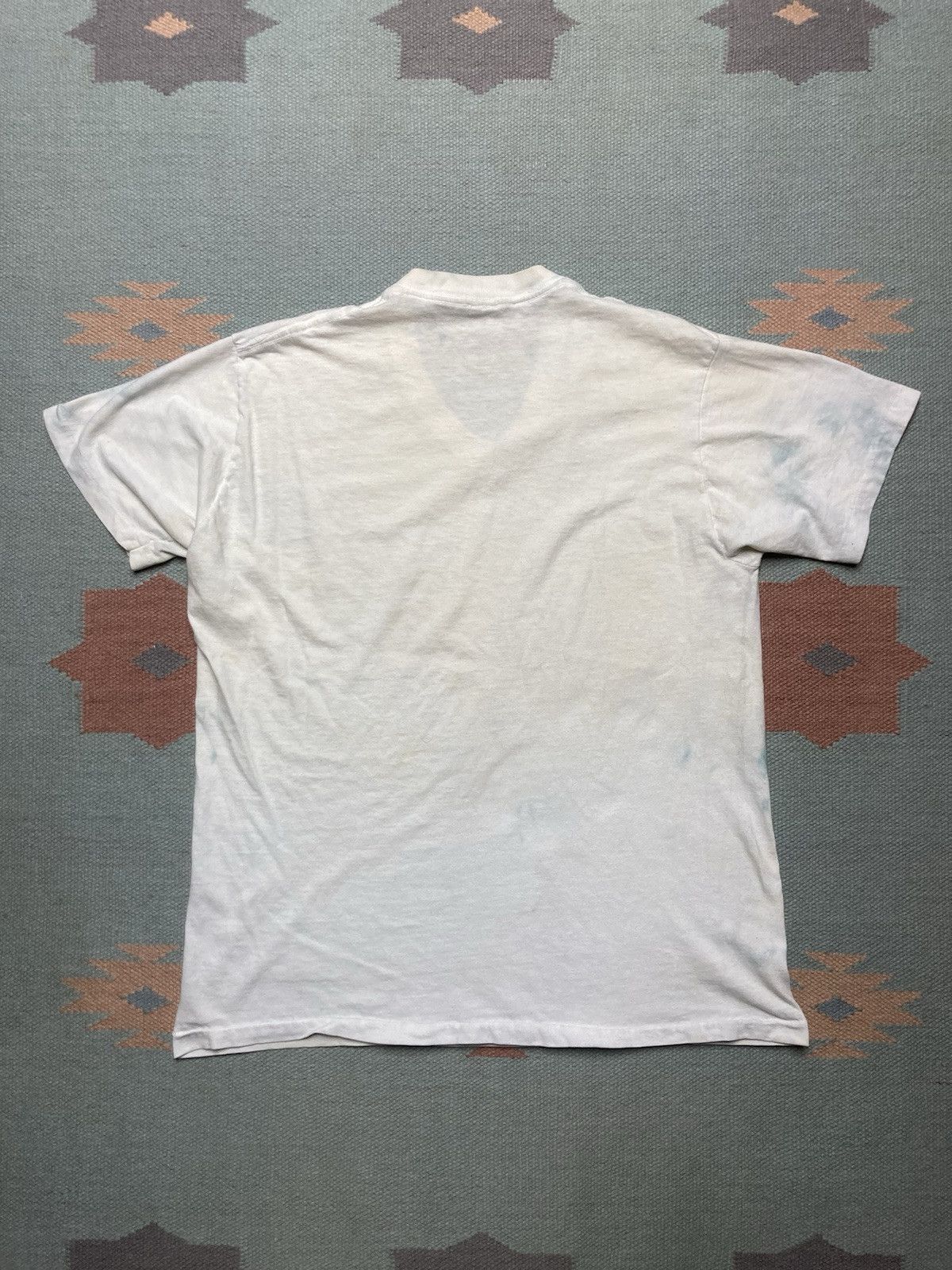 Vintage 70s blank white t shirt v neck soft combed cotton grunge XL Size US XL / EU 56 / 4 - 8 Thumbnail
