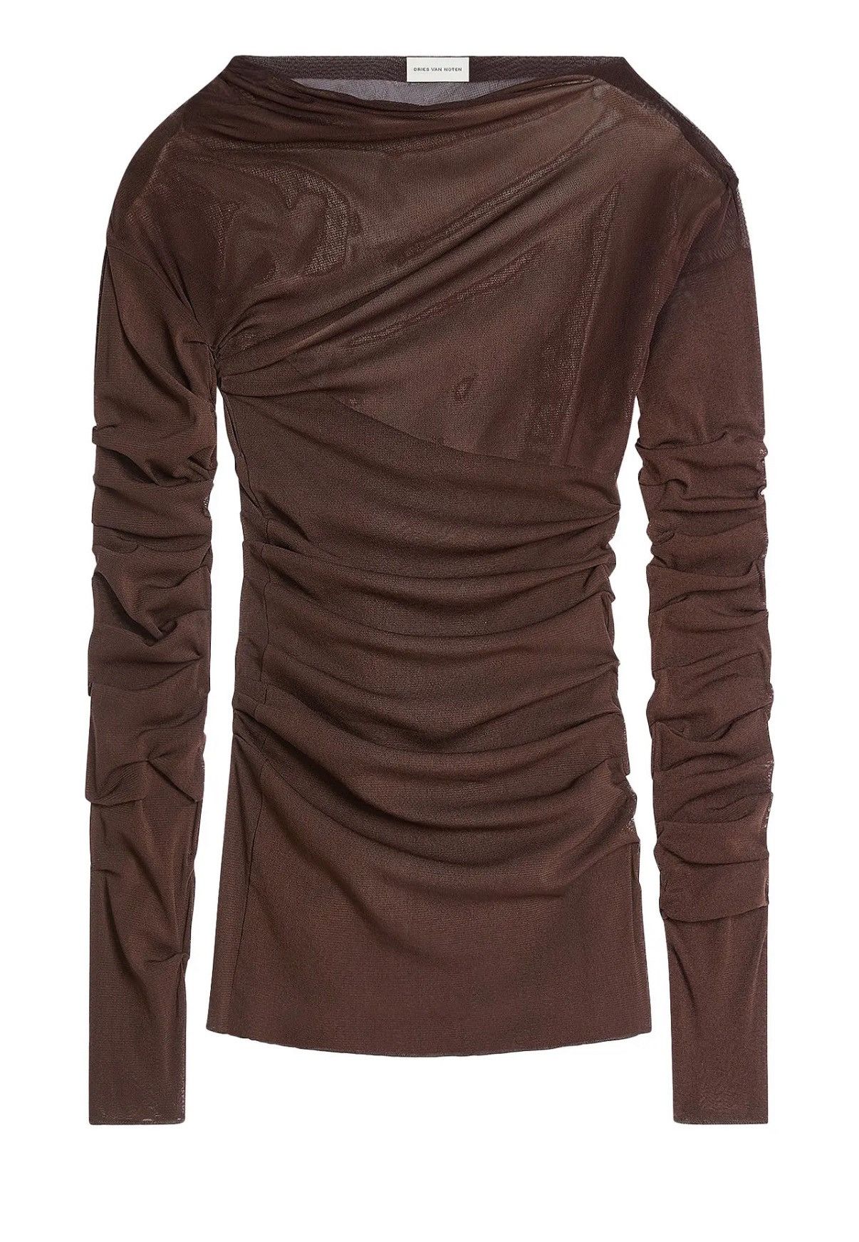 Dries Van Noten DRIES VAN NOTEN sheer draped T-shirt | Grailed