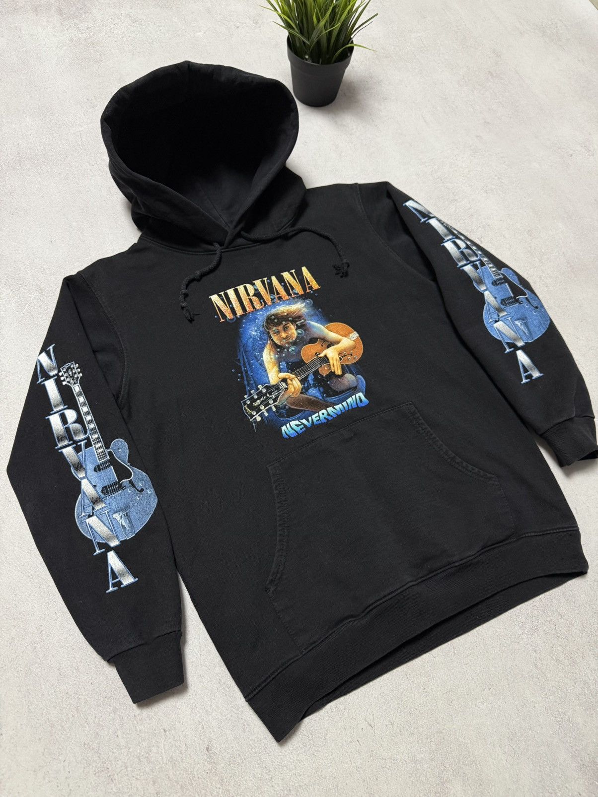 Band Tees × Nirvana × Vintage Vintage Nirvana Hoodie Neverming Big Logo y2k 90s Size US XS / EU 42 / 0 - 2 Thumbnail