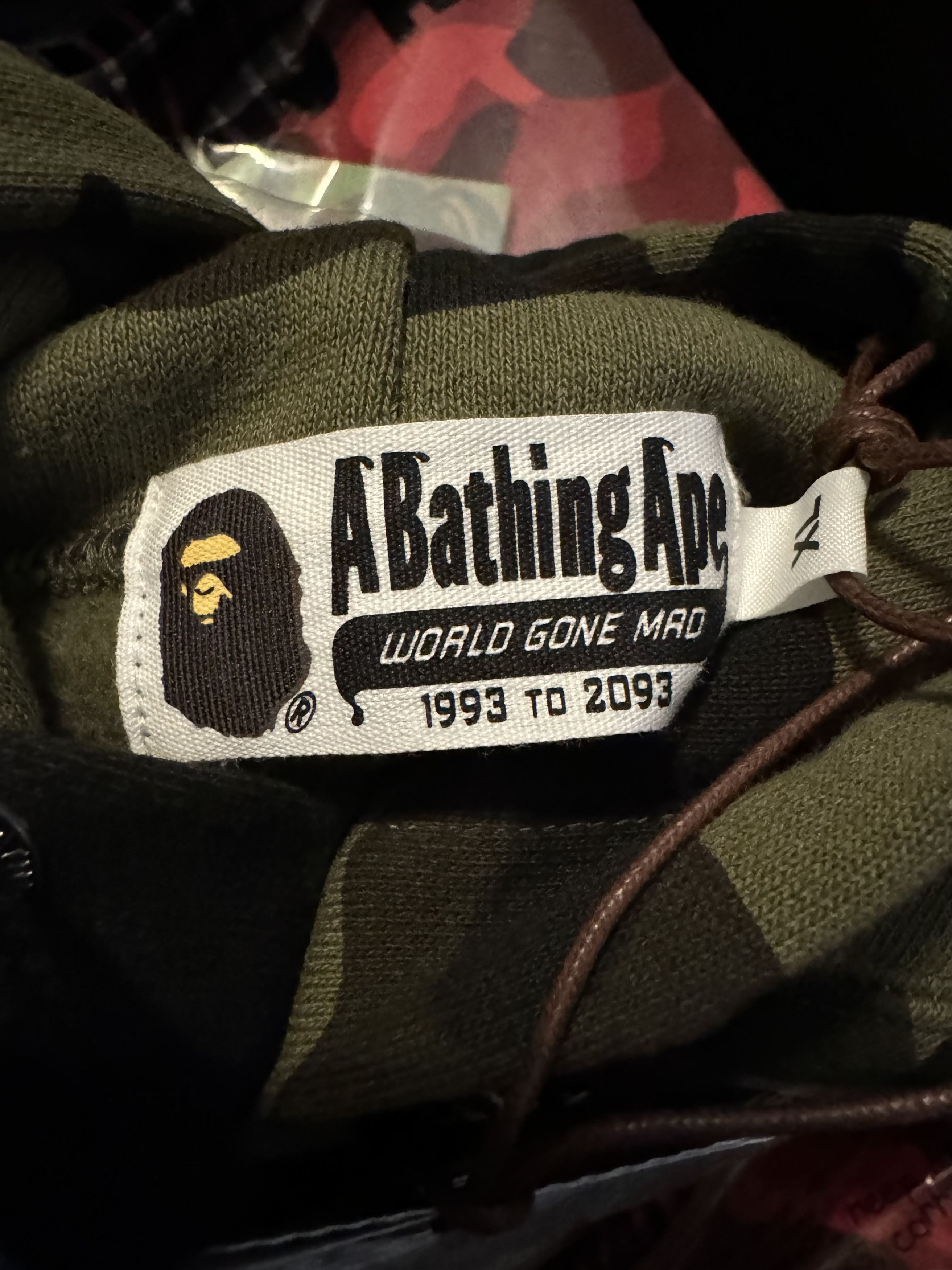 Bape 1st Camo Kanji Pullover Hoodie Size US XL / EU 56 / 4 - 5 Thumbnail
