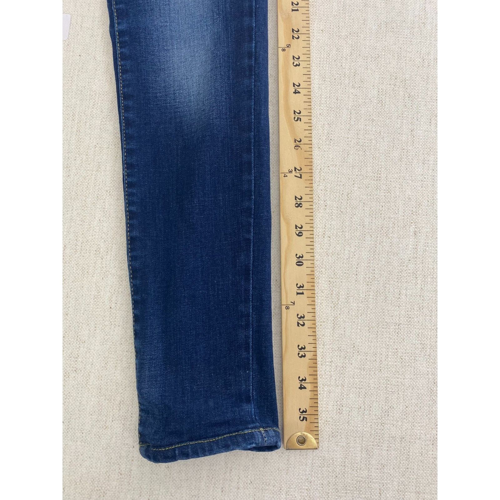Other Leara Woman Jeans Womens Size 4 Blue Denim Stretch Skinny Size 27" / US 4 / IT 40 - 5 Thumbnail