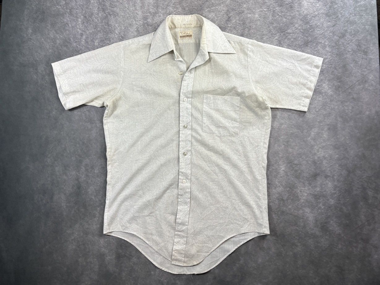 Vintage 1970s MGM Collection Vintage Shortsleeve Shirt Paisely Size US S / EU 44-46 / 1 - 11 Thumbnail