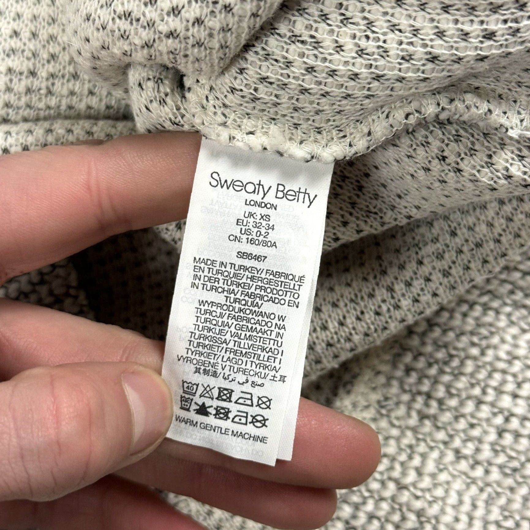 Sweaty Betty SWEATY BETTY Restful Boucle Full-Zip Jacket XS Heathered Gray Womens Activewear Yoga Size XS / US 0-2 / IT 36-38 - 6 Thumbnail
