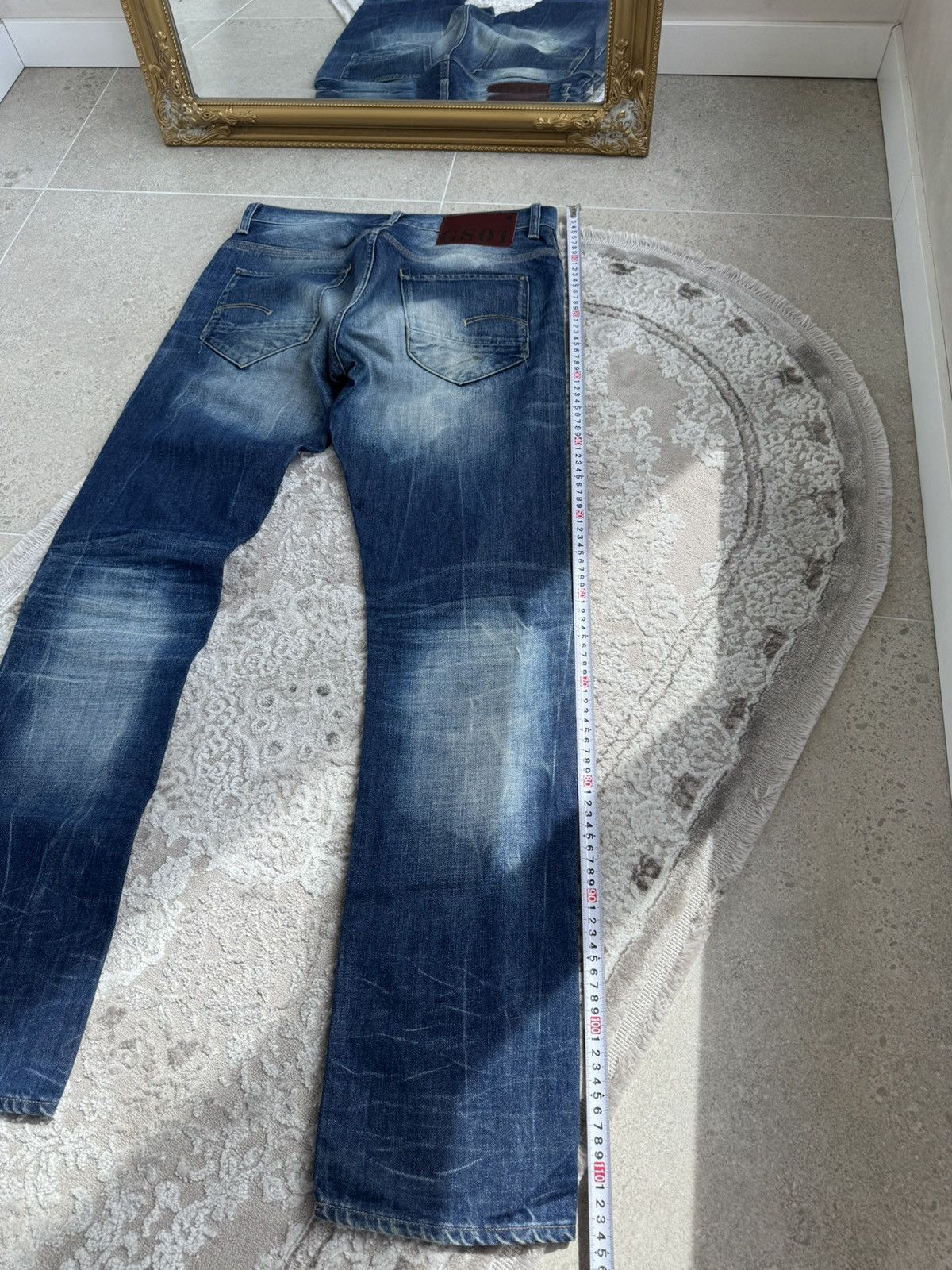 G-Star G-Star Raw GS01 Denim Jeans – Slim/Straight Fit Indigo Wash Size US 33 - 7 Thumbnail