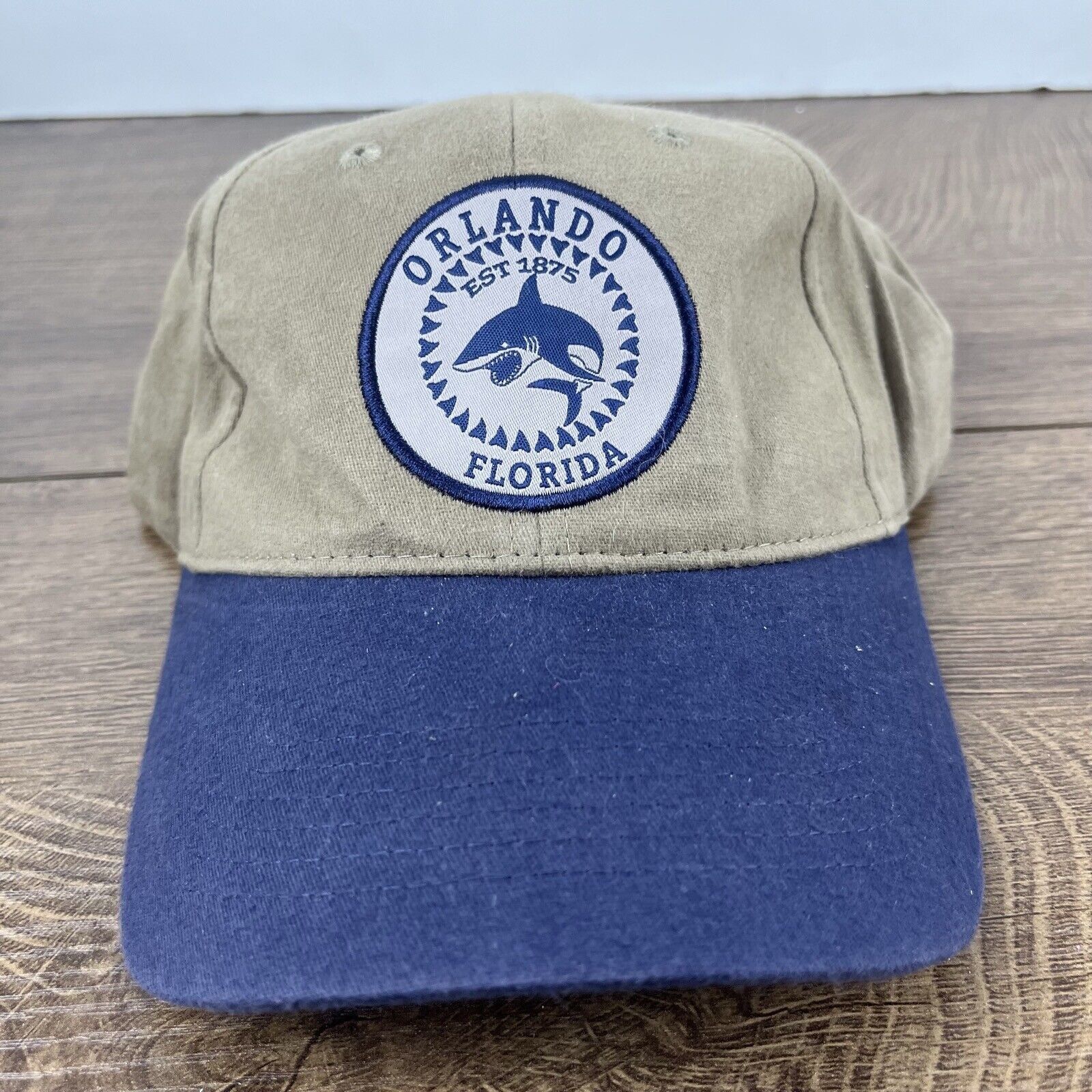 Other Orlando Florida Hat Shark Hat Adjustable Hat Tan Brown Hat A Size ONE SIZE - 2 Thumbnail