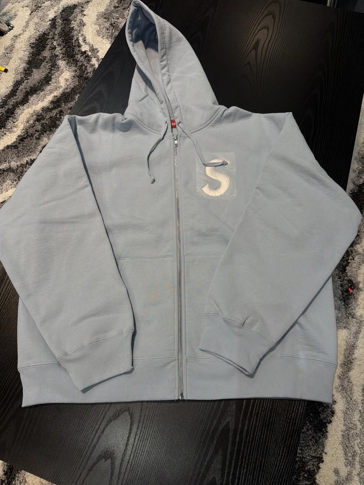 Supreme Supreme S Logo Zip Up Hooded Sweatshirt Blue Size (XL) NEW Size US XL / EU 56 / 4 - 4 Thumbnail