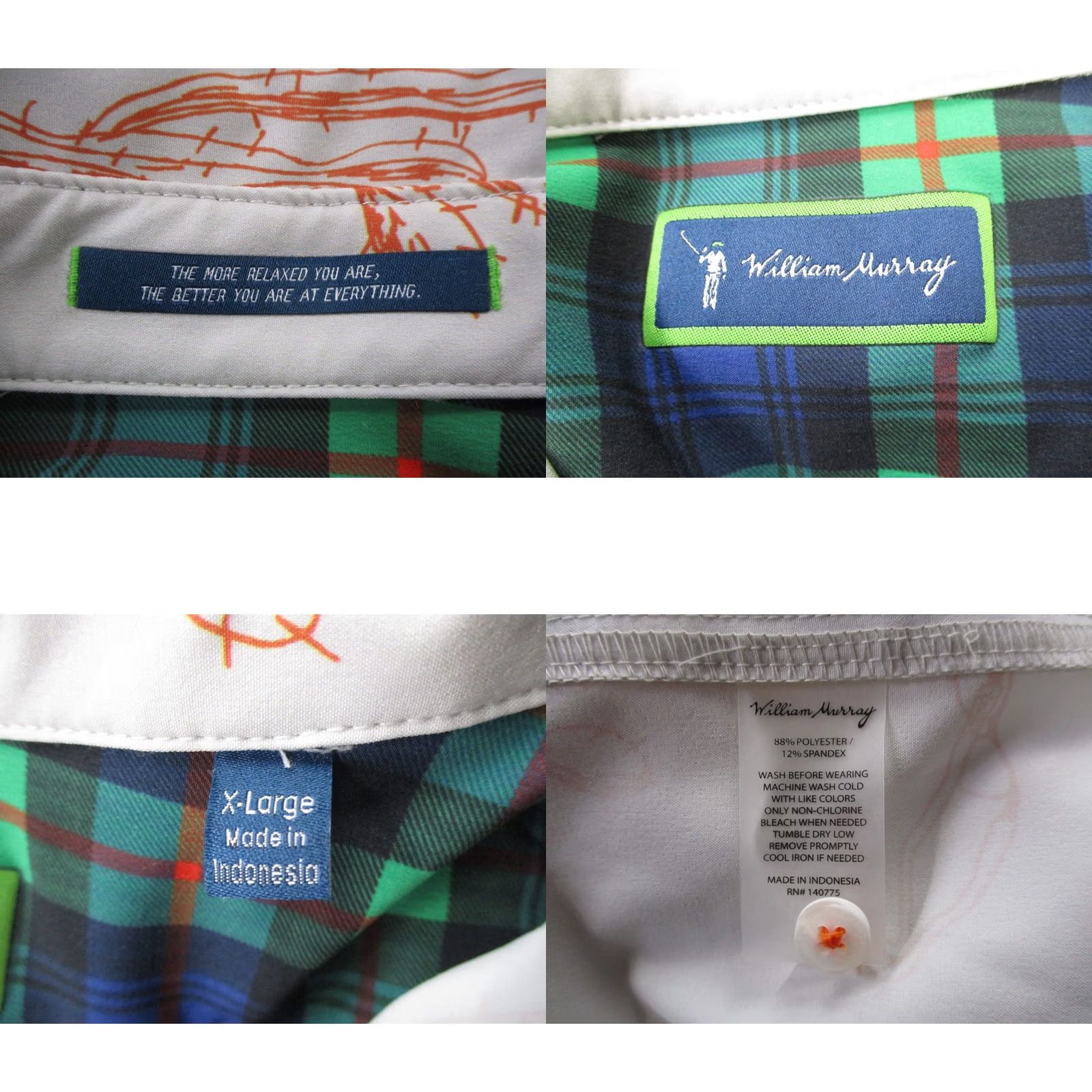 Vintage William Murray Shirt Mens XL Titos Drink Glasses Cactus Desert Graphic Golf NEW Size US XL / EU 56 / 4 - 9 Thumbnail