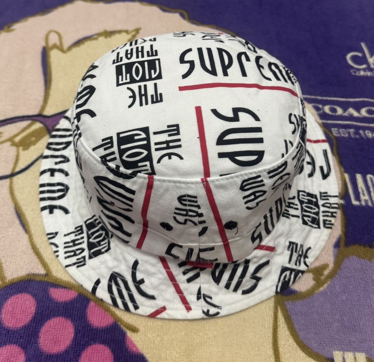 Supreme Nike Supreme 24SS Dazzle Crusher Bucket Hat L/XL FZ6789