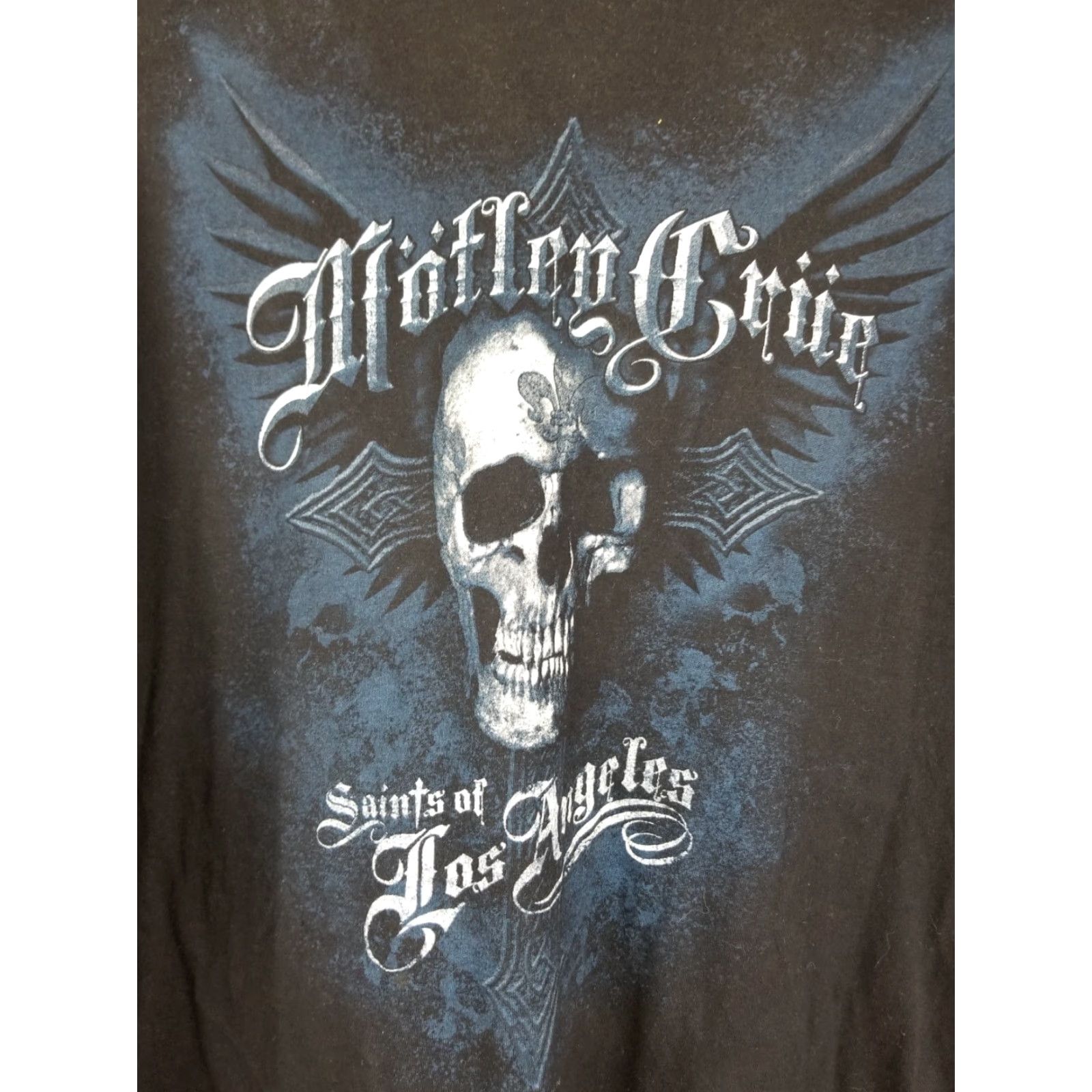 Vintage VINTAGE MOTLEY CRUE HEAVY METAL BAND TOUR T-SHIRT XLARGE Black Cotton Short Sleeve Round Neck Men T-Shirt 2008 USA Realm Retro Band Size US XL / EU 56 / 4 - 2 Thumbnail