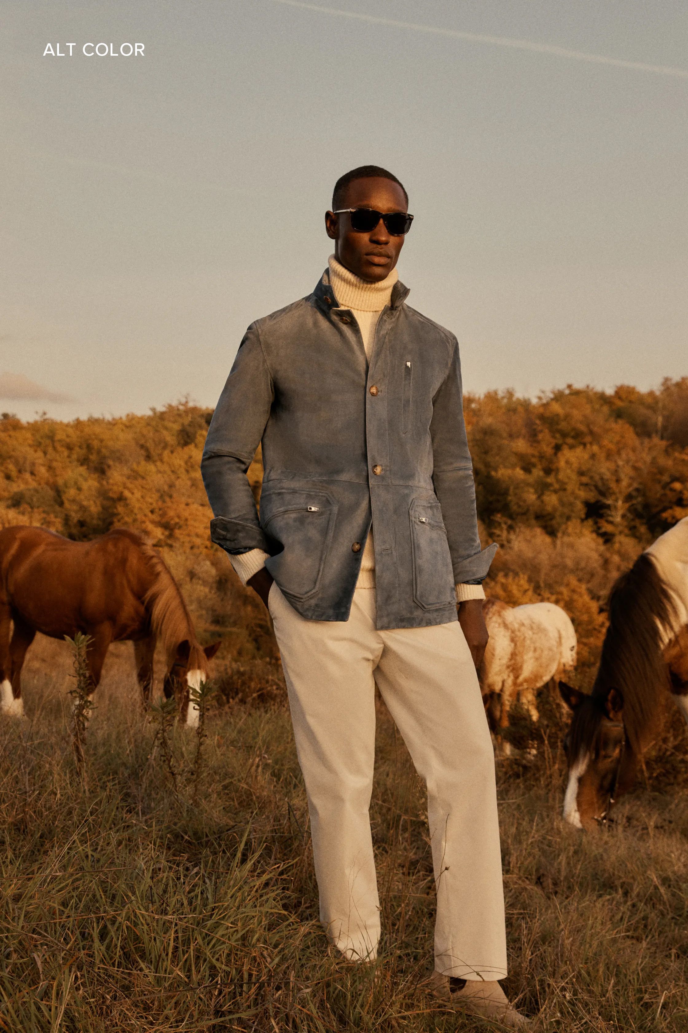 Other Best Dressed New Rare $5,700 w/tax Suede Field Jacket Size US L / EU 52-54 / 3 - 5 Thumbnail