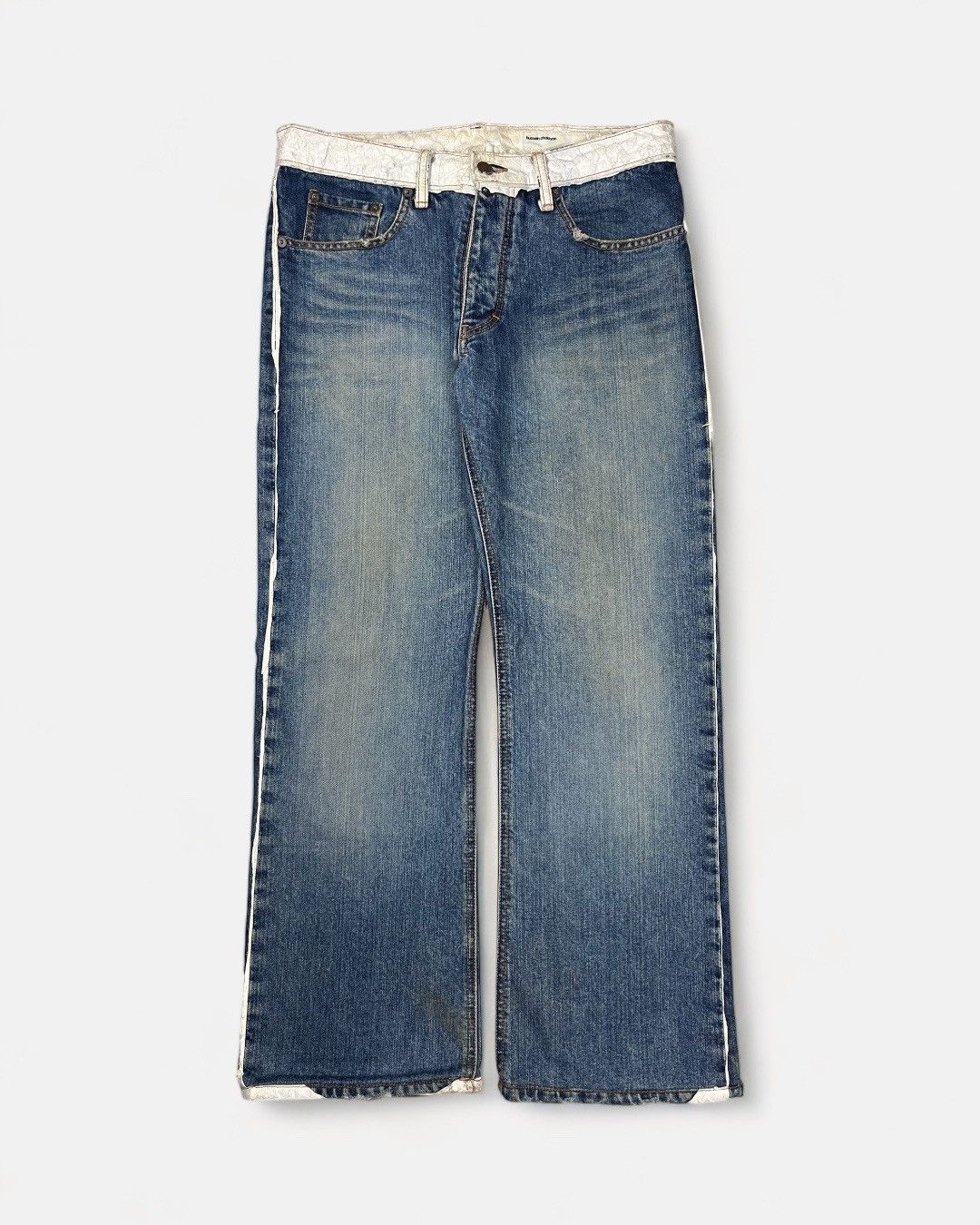 新発売の HUSSEIN CHALAYAN 03ss tyvek pants denim - pants パンツ