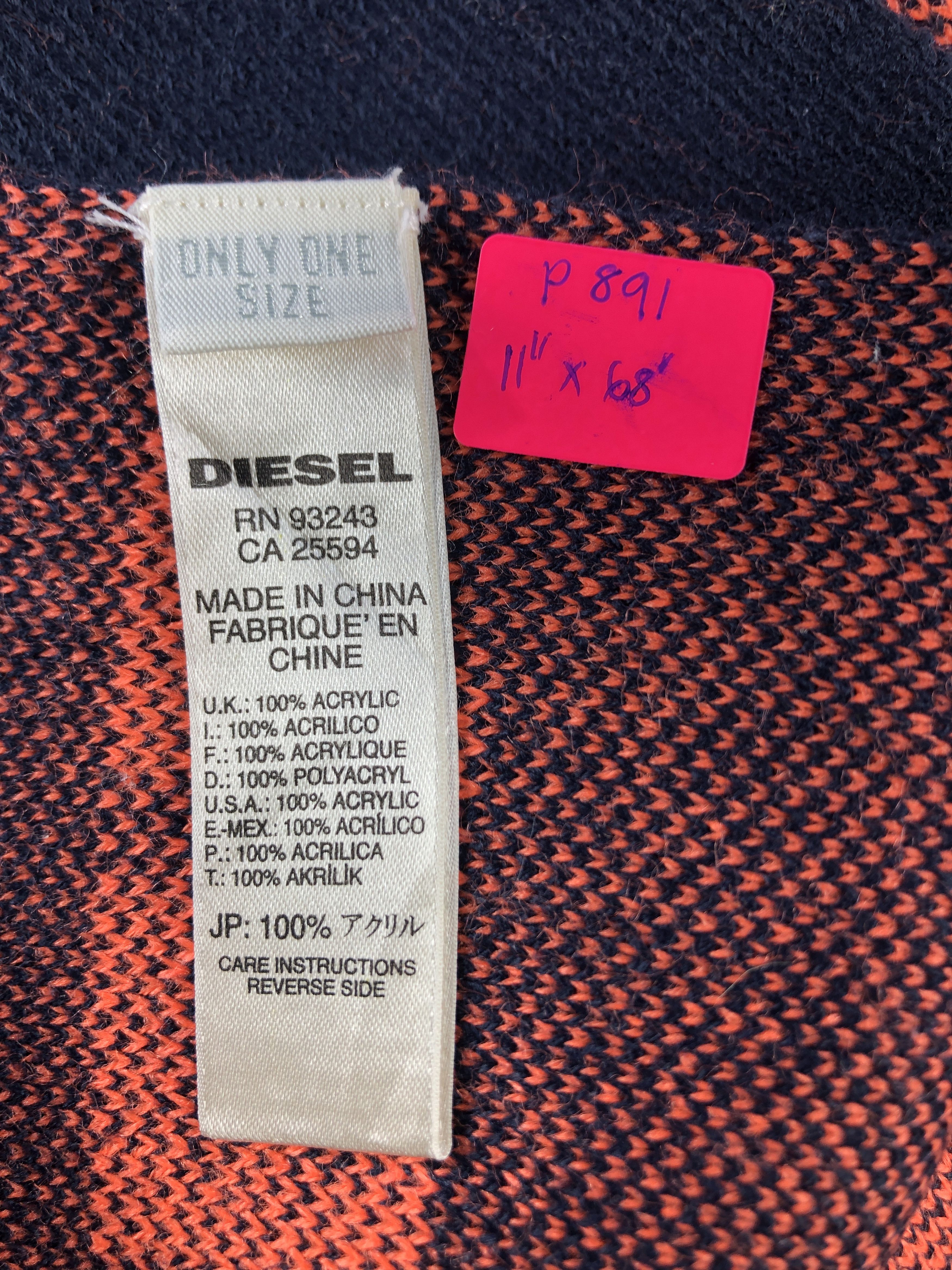 Diesel Diesel Scarf / Muffler / Neckwear P891 Size ONE SIZE - 6 Thumbnail