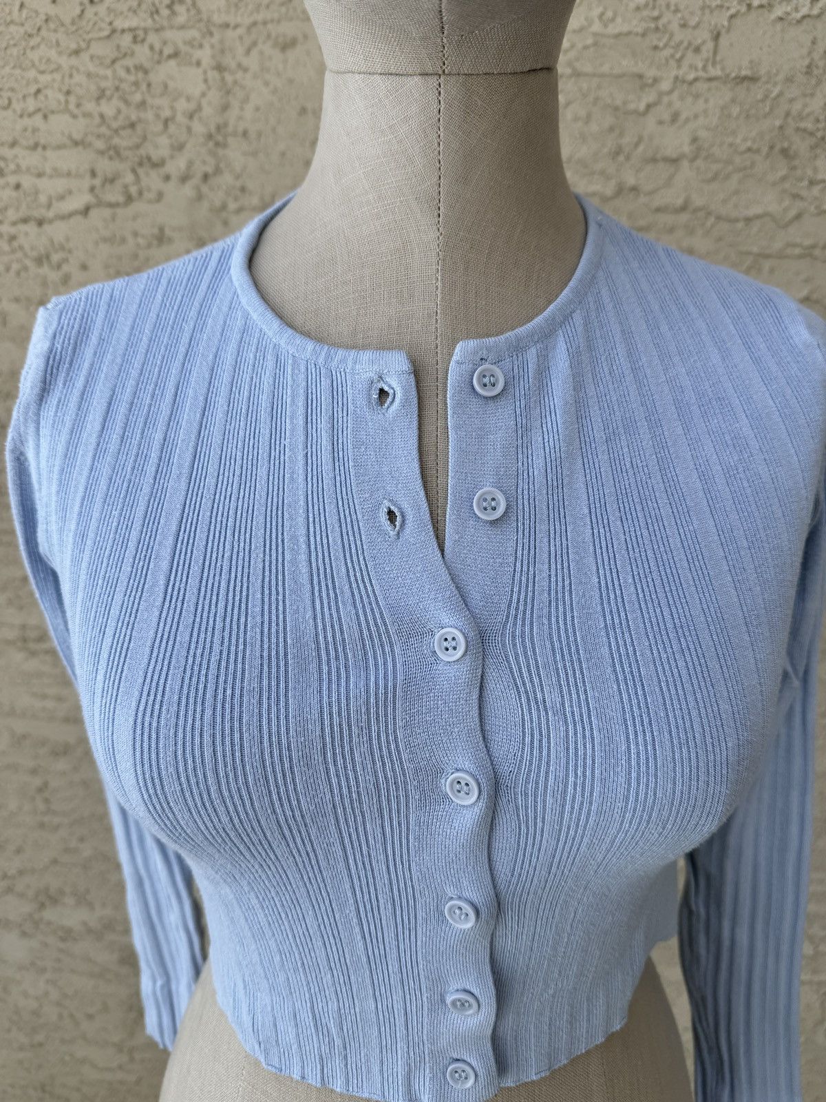 Garage BABY BLUE GARAGE KNIT LONG SLEEVE Size S / US 4 / IT 40 - 2 Thumbnail