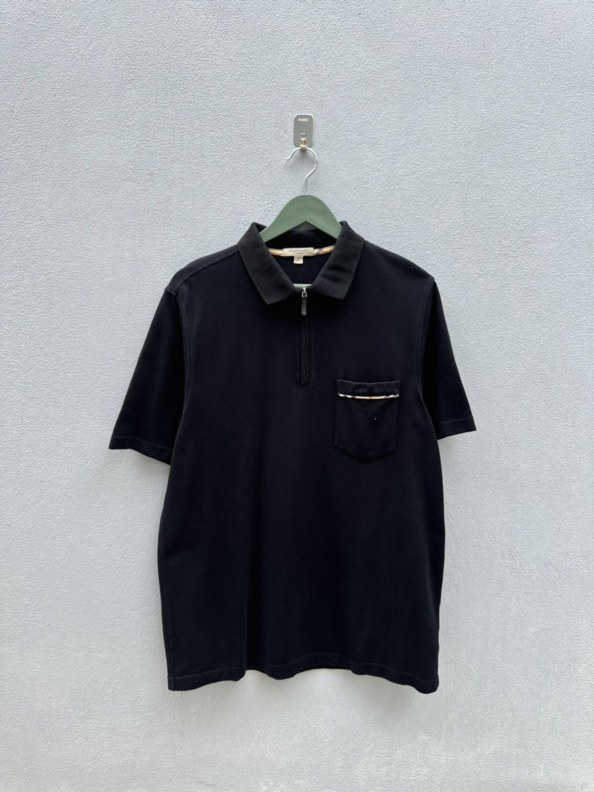 Burberry Burberry Novacheck Half Zipper Polo Tee A145 Size US S / EU 44-46 / 1 - 1 Thumbnail