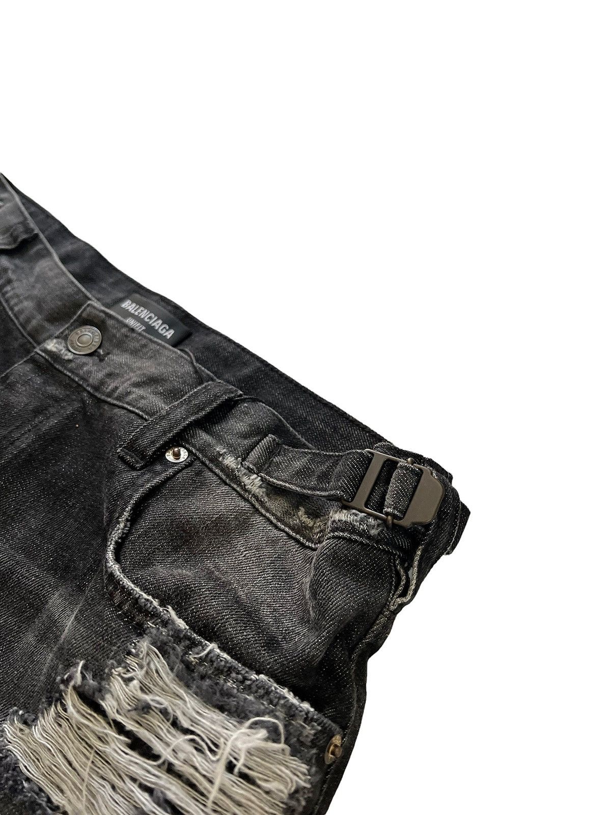 Balenciaga SS22 Destroyed Super Baggy Skater Denim Size US 34 / EU 50 - 8 Thumbnail