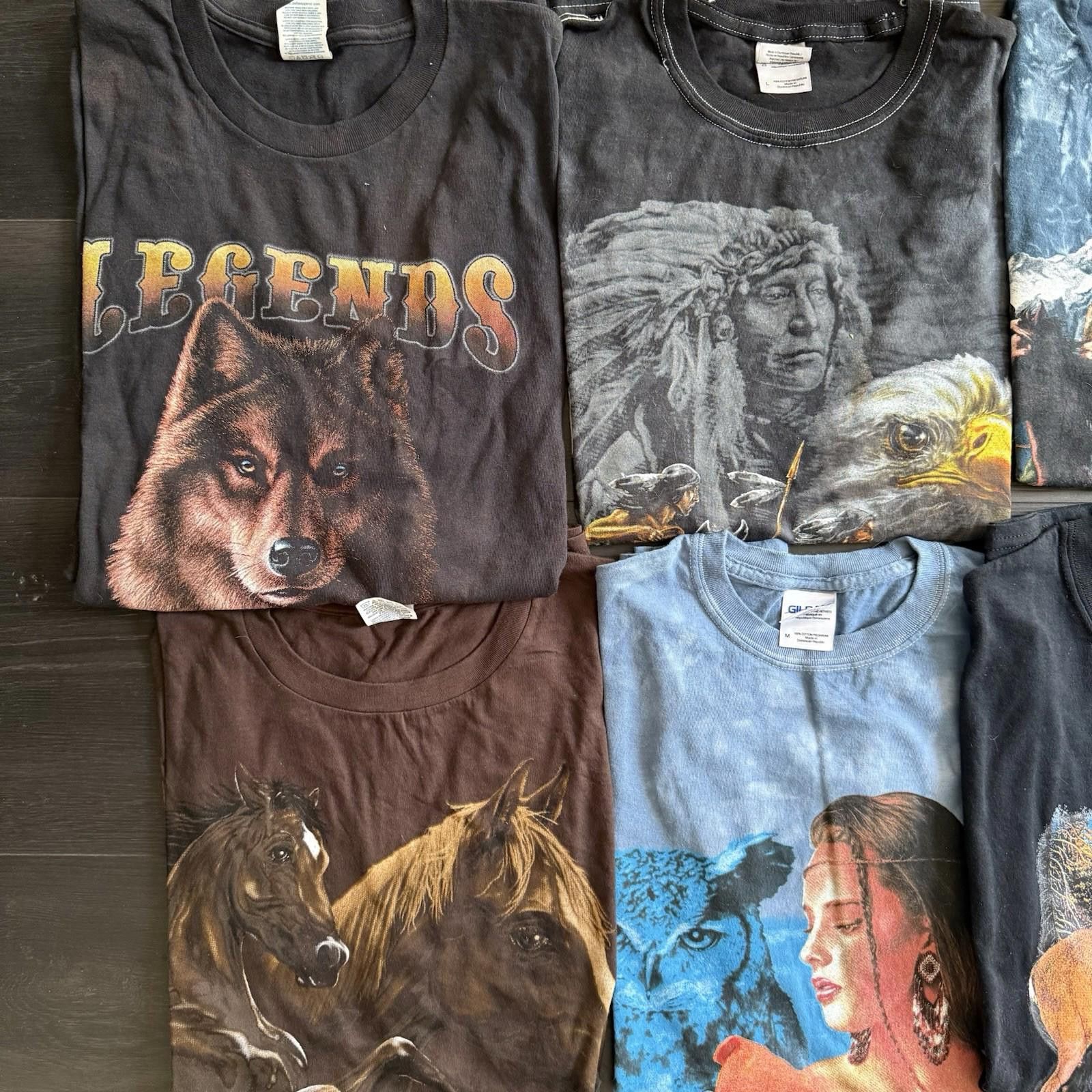 Vintage Vintage Nature Animal T-Shirt Lot 12 The Mountain Wildlife Size US M / EU 48-50 / 2 - 2 Thumbnail