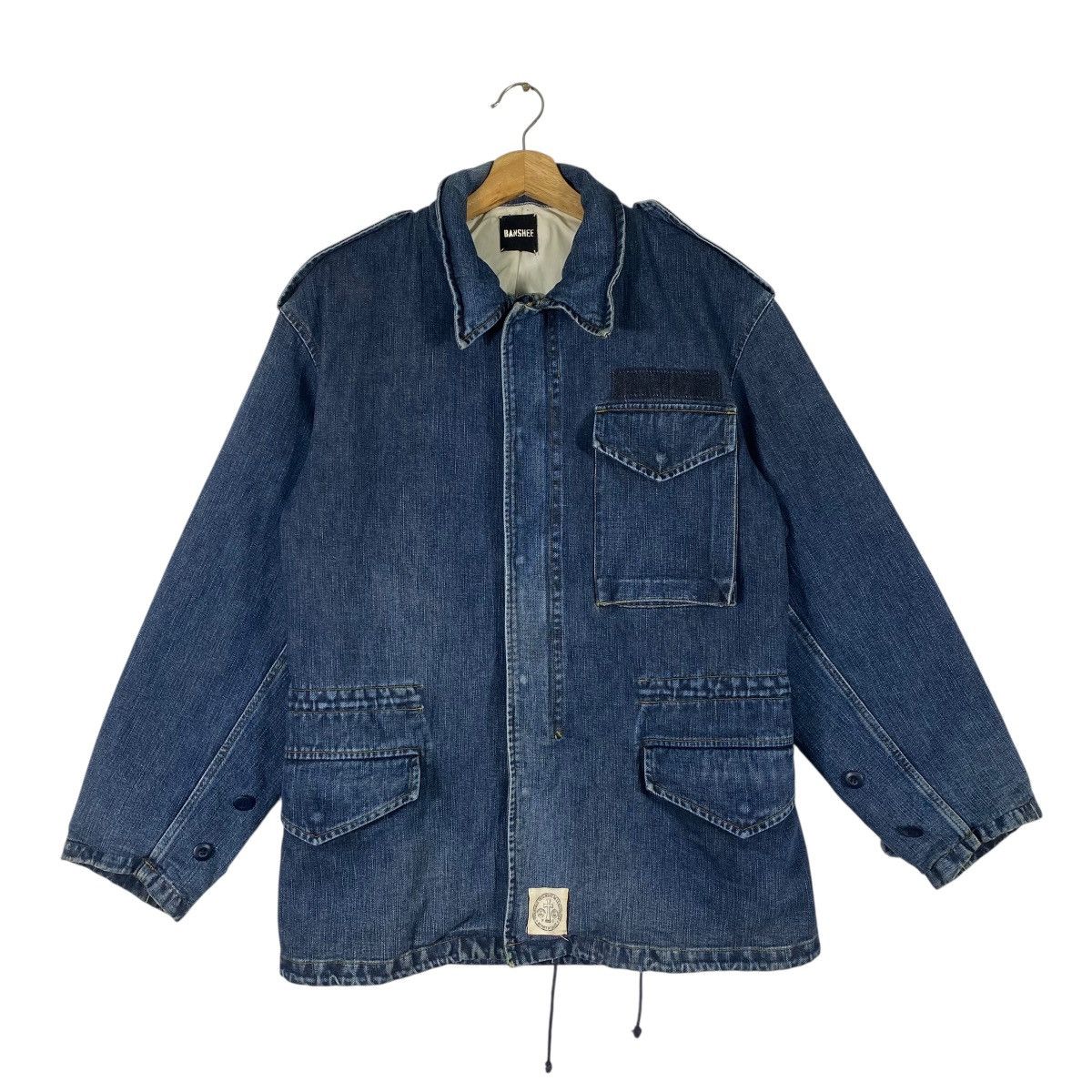 Japanese Brand Vintage Banshee Denim Jacket M Size Blue Colour Size US M / EU 48-50 / 2 - 1 Thumbnail