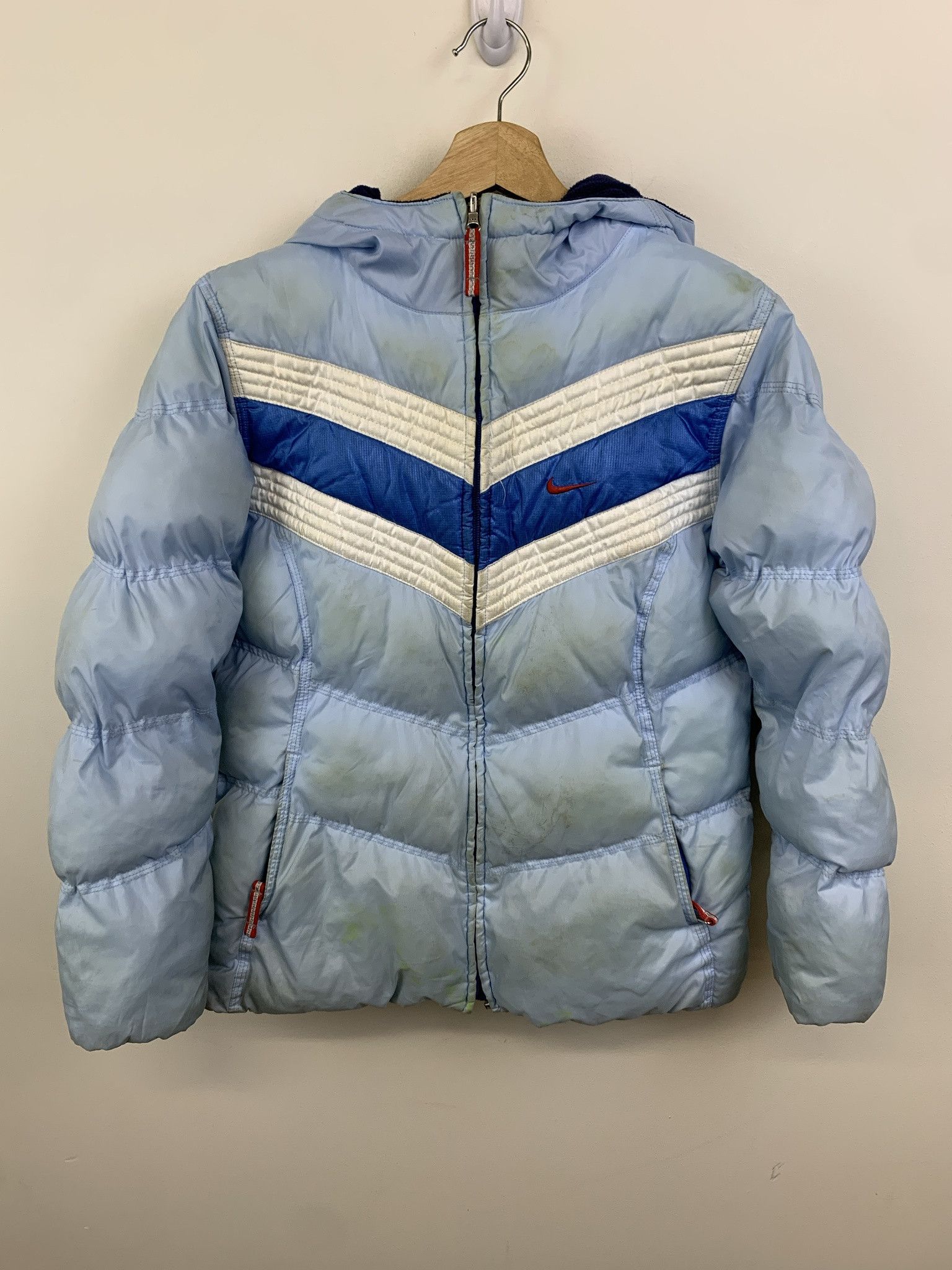Nike Vintage 1990s Nike Puffer Jacket Nike Swoosh Fleece Lined Puffer Coat Size XS Size US XS / EU 42 / 0 - 1 Thumbnail